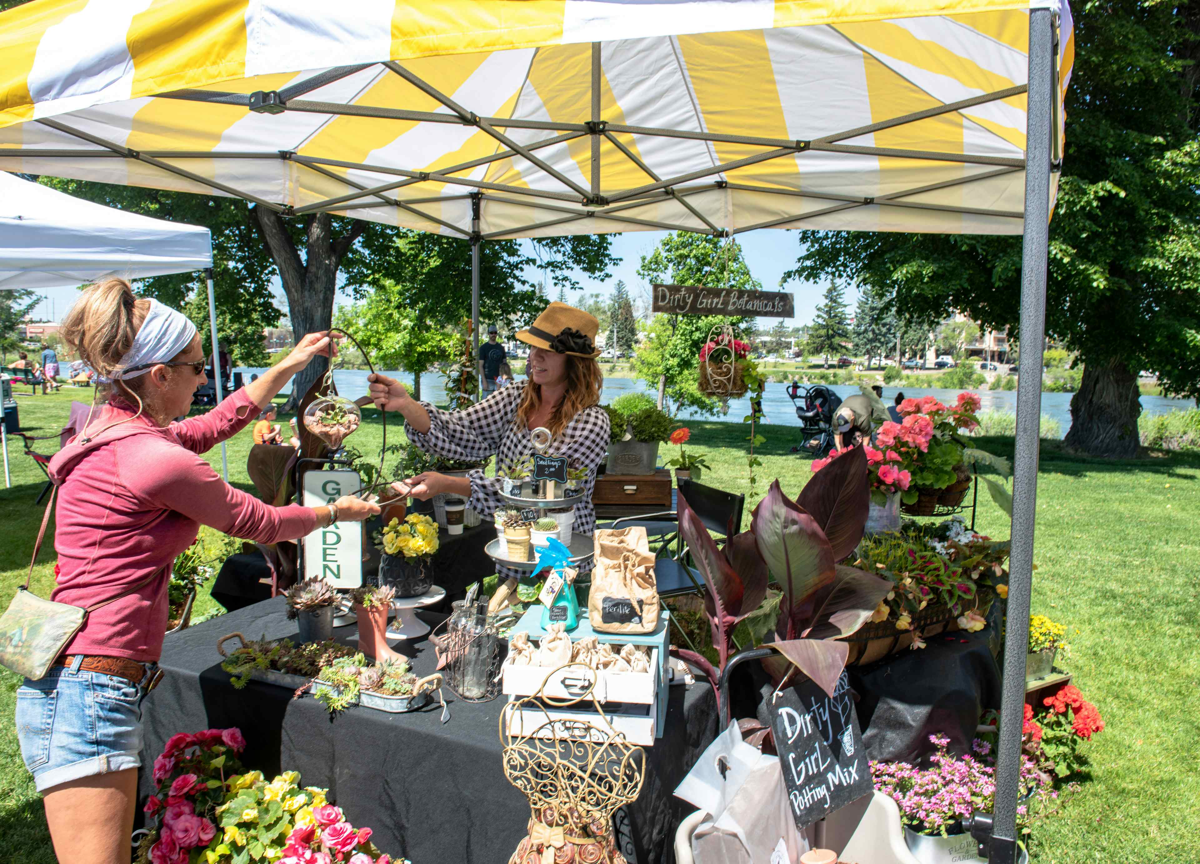 Farmer's market in Idaho Falls, a part of Yellowstone Teton Territory in Eastern Idaho.