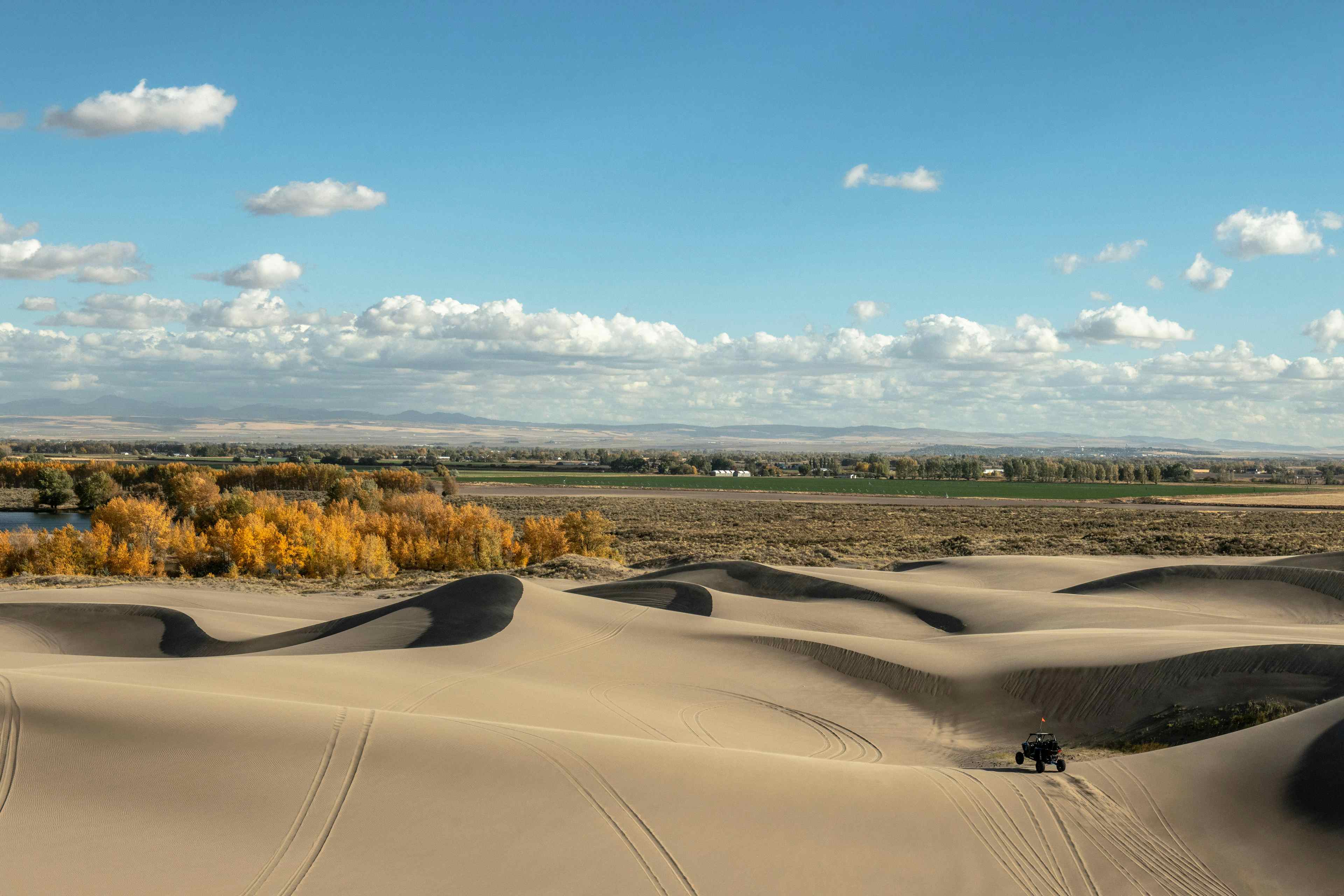 Expanse of the St. Anthony Sand Dunes in Yellowstone Teton Territory.