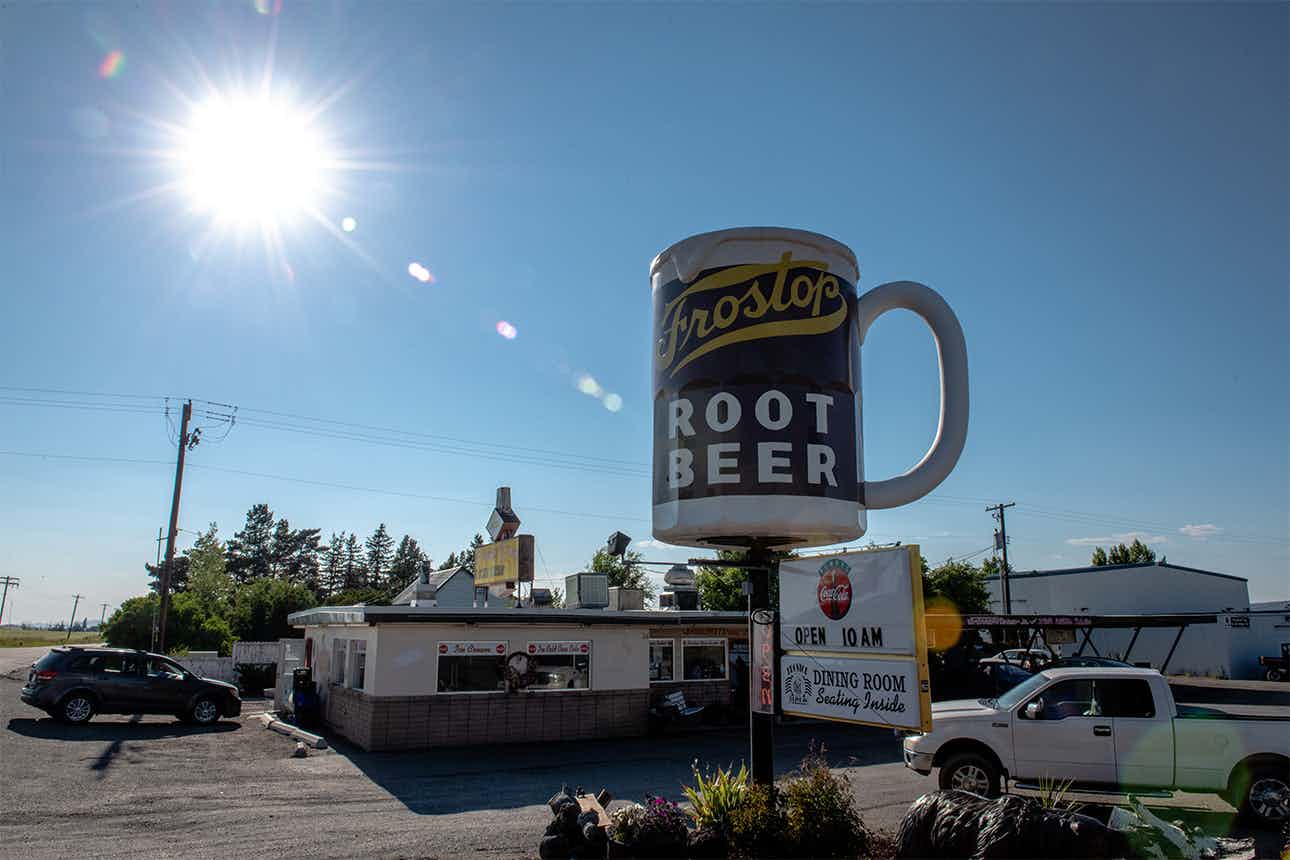Frostop Diner in Ashton, ID in Eastern Idaho, a part of Yellowstone Teton Territory.