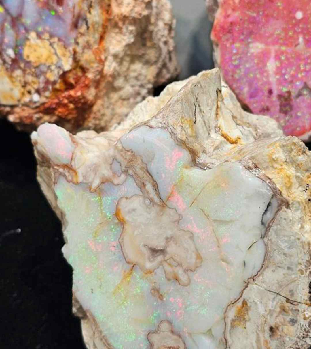 Close up photo of an Opal in Spencer Idaho