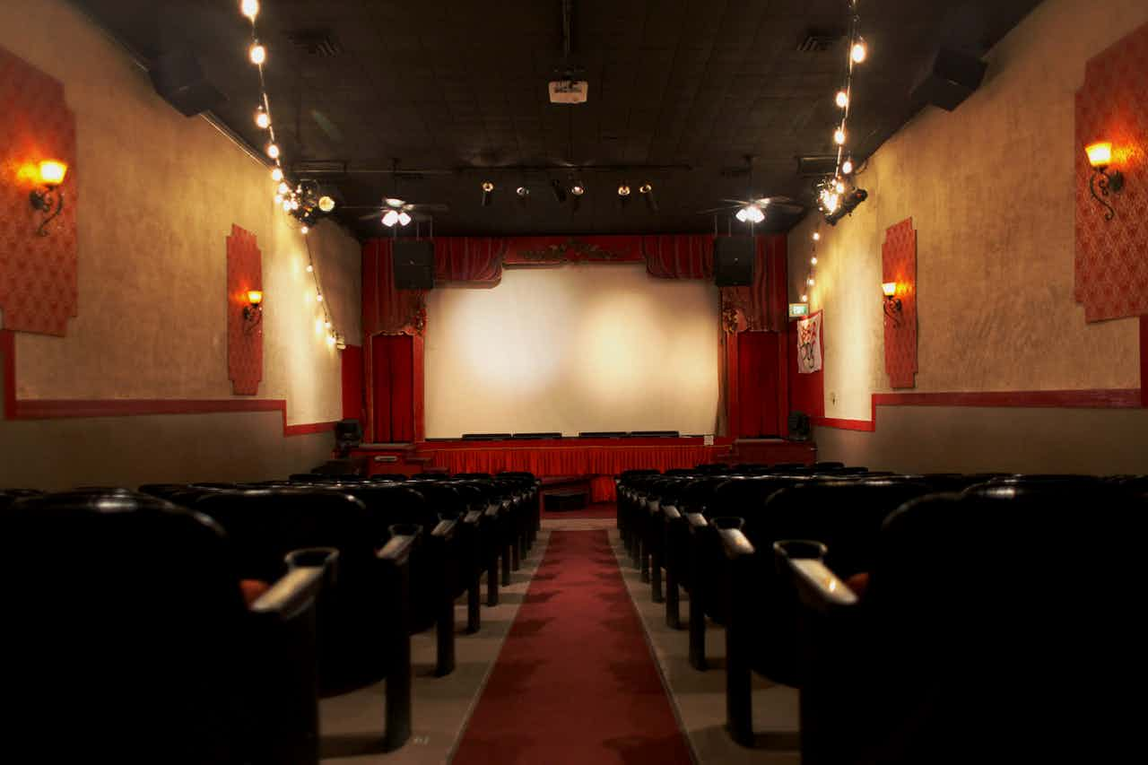 Interior of Pierre's Theatre in Victor, ID