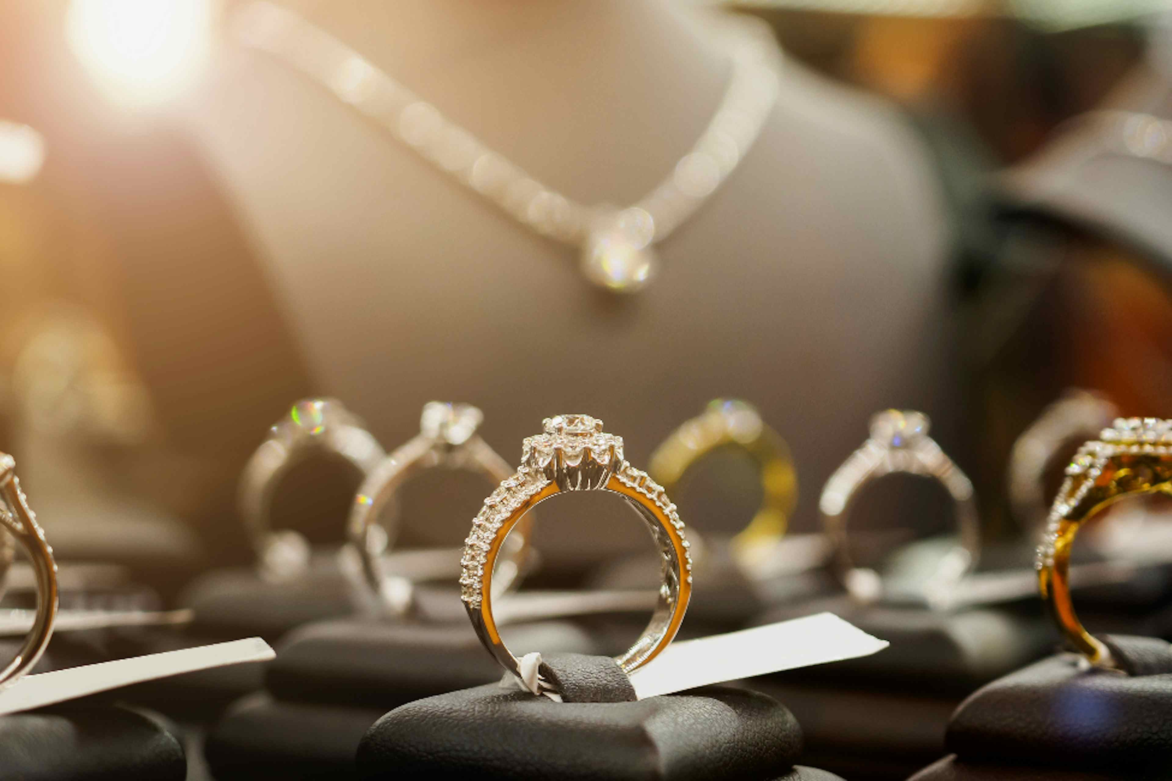 Elegant rings and necklaces for every occasion, proudly displayed at Vintage Market days of Blackfoot, Idaho.