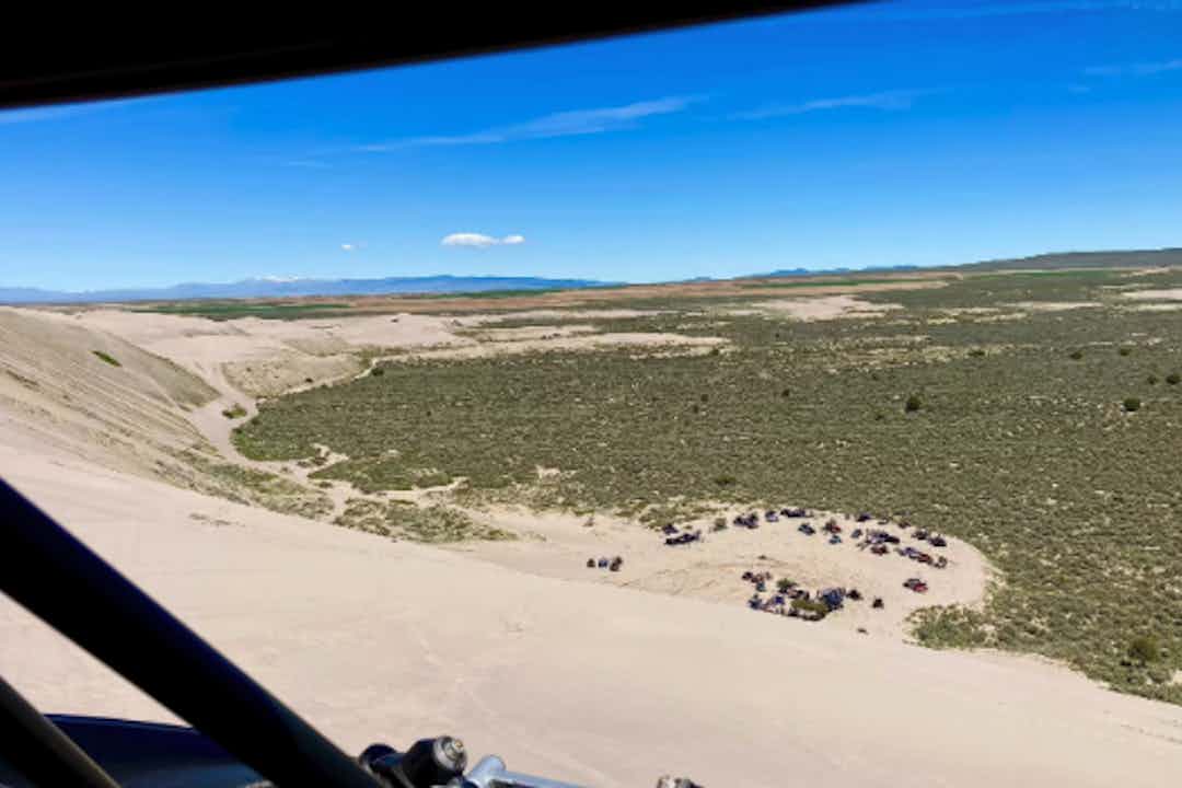 View from an ATV in St. Anthony Sand Dunes in Yellowstone Teton Territory