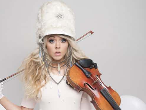 Linden Stirling holding her violin