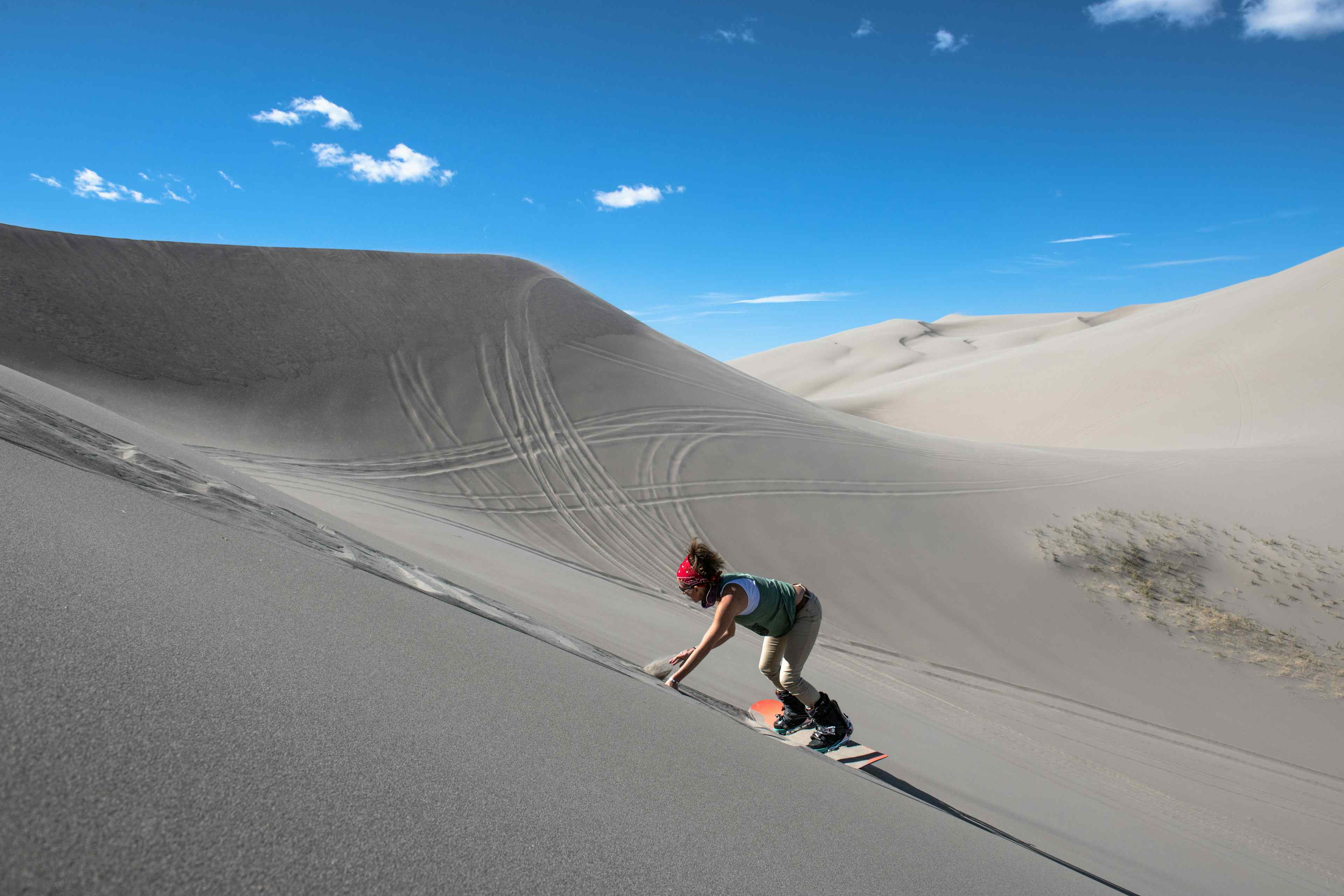 Shred the St. Anthony Sand Dunes with sandboards from the BYU Outdoor Resource Center, located in Rexburg within the Yellowstone Teton Territory. 
