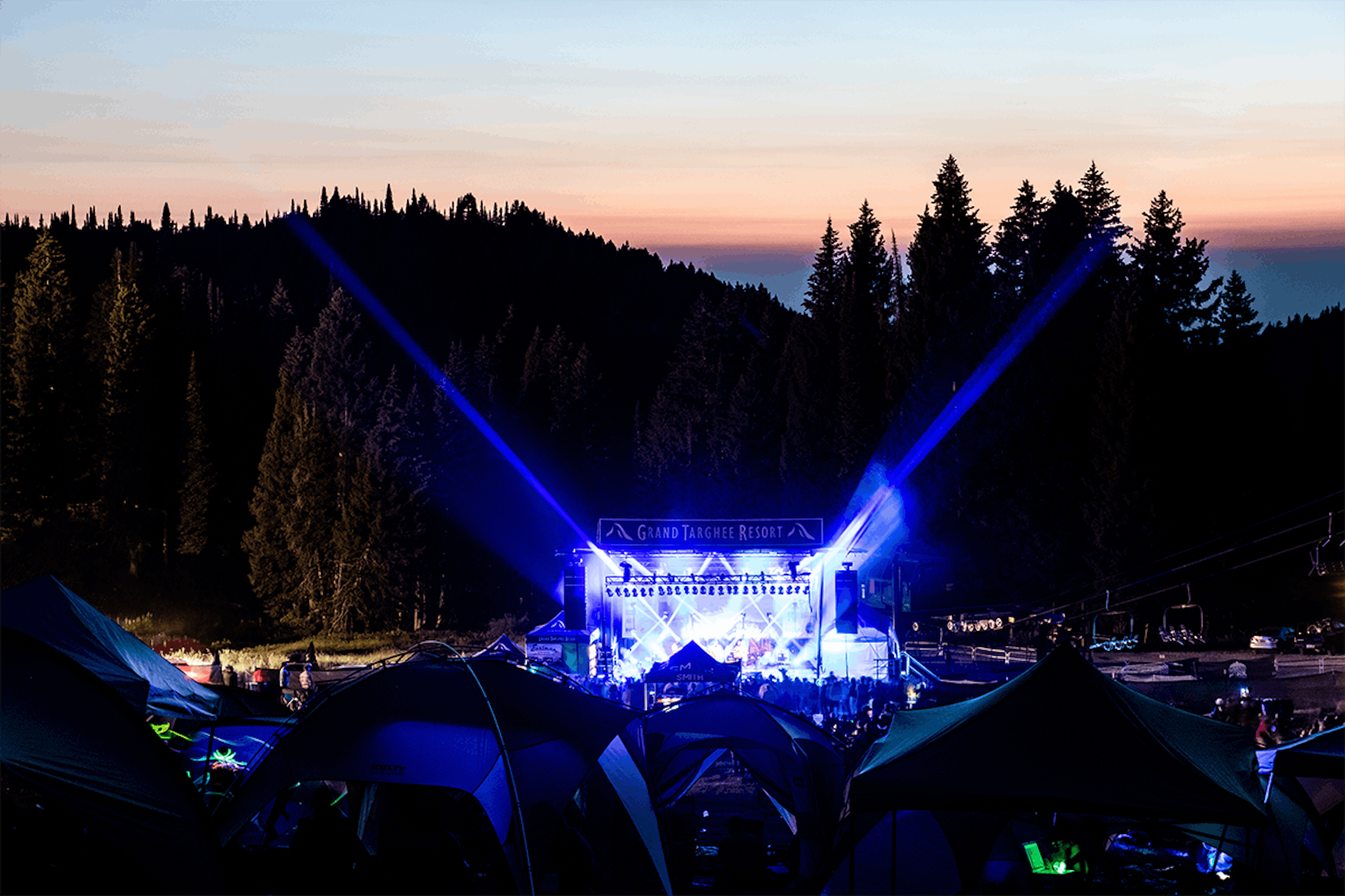 Grand Targhee Bluegrass Festival at Grand Targhee Resort in Teton Valley, a part of Yellowstone Teton Territory.