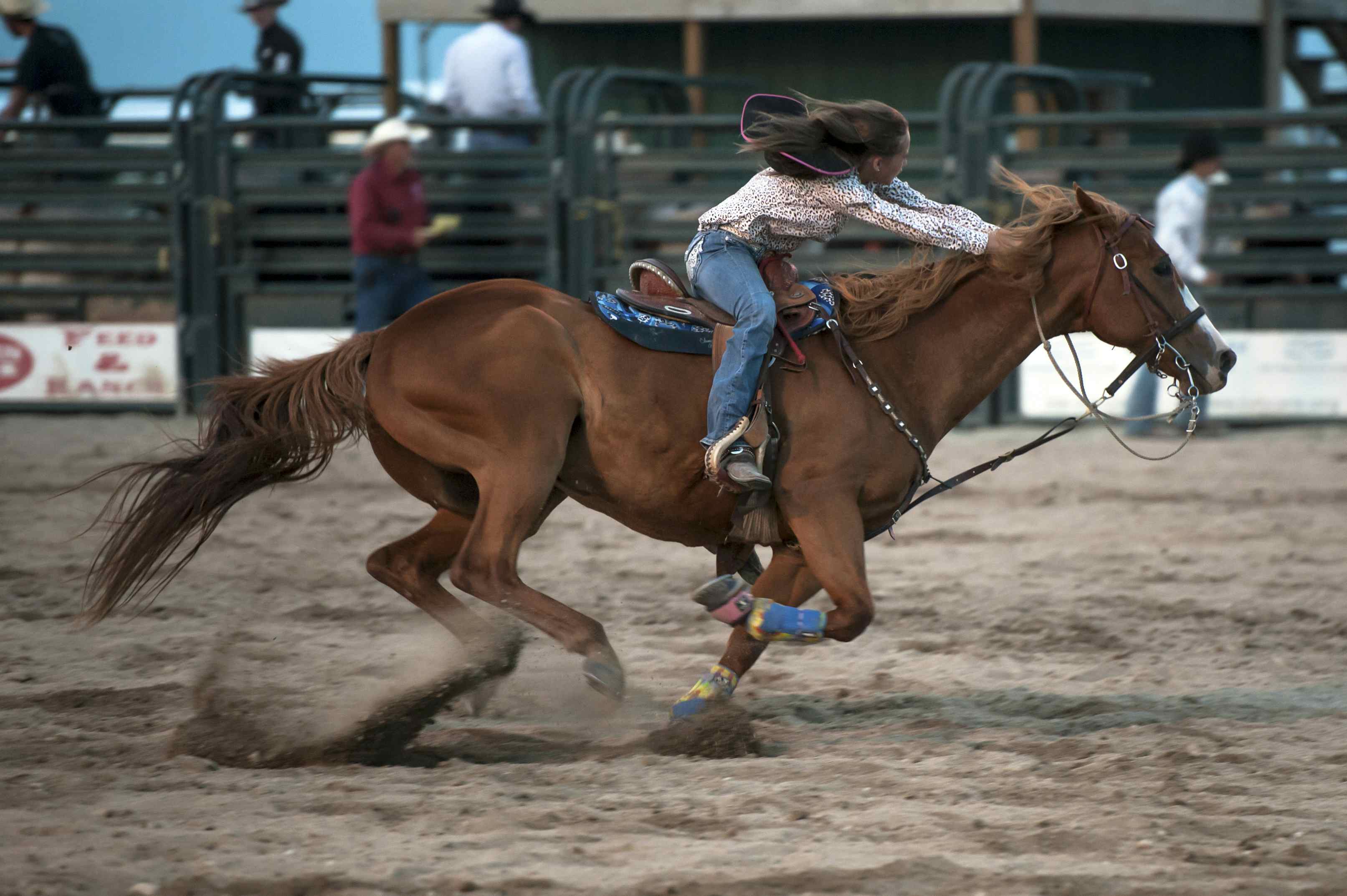 Rodeo barrel racing in Eastern Idaho, a part of Yellowstone Teton Territory.