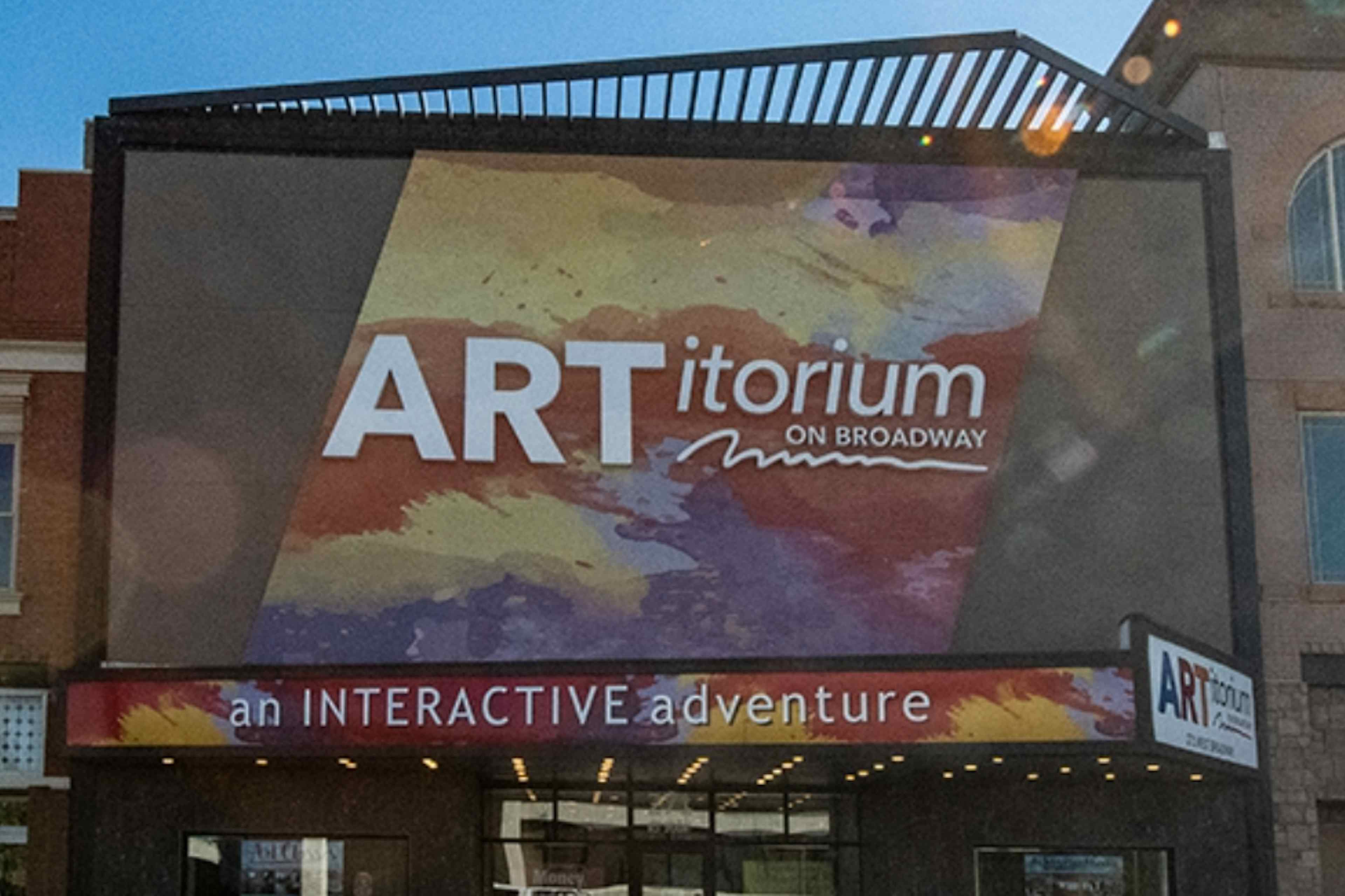 ARTitorium on Broadway sign in downtown Idaho Falls