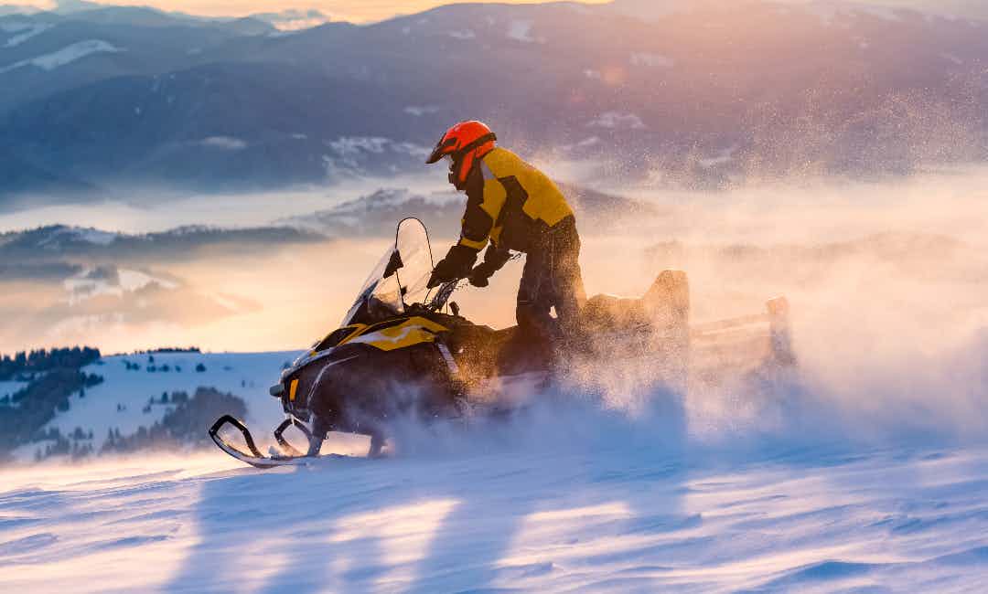 Snowmobiling in eastern Idaho