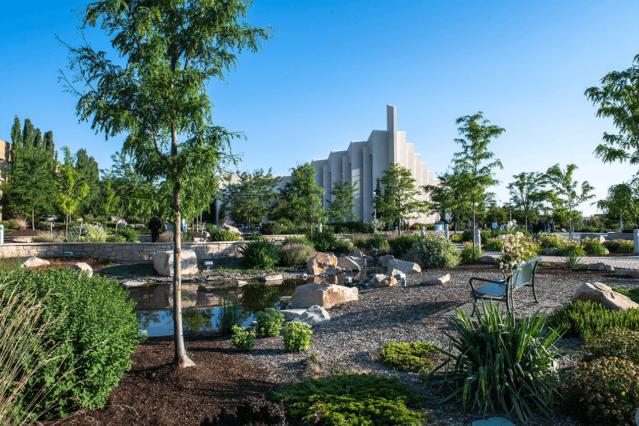 LDS temple in Rexburg Idaho, a part of Yellowstone Teton Territory.