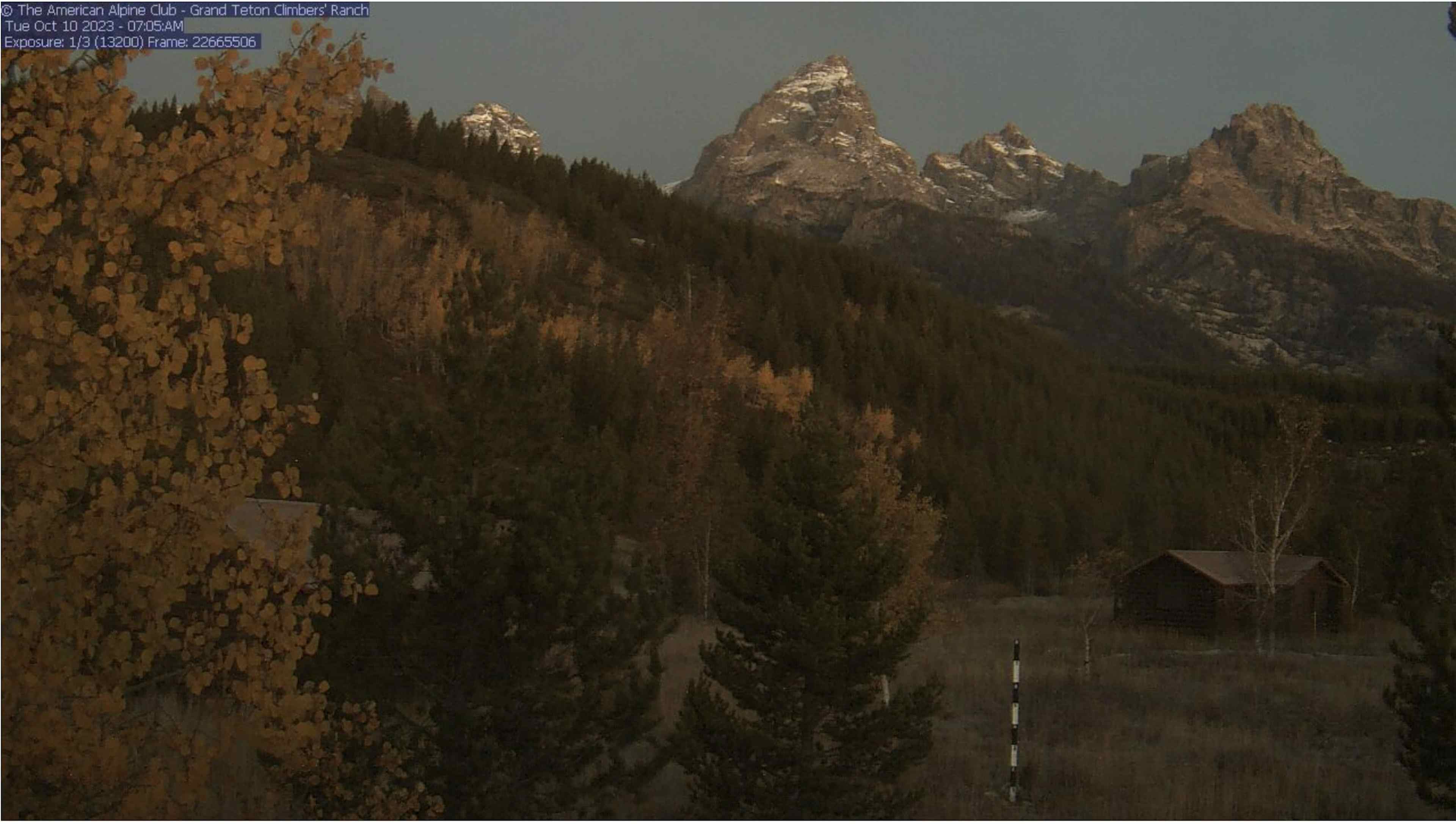 Grand Teton National Park Climber's Ranch webcam