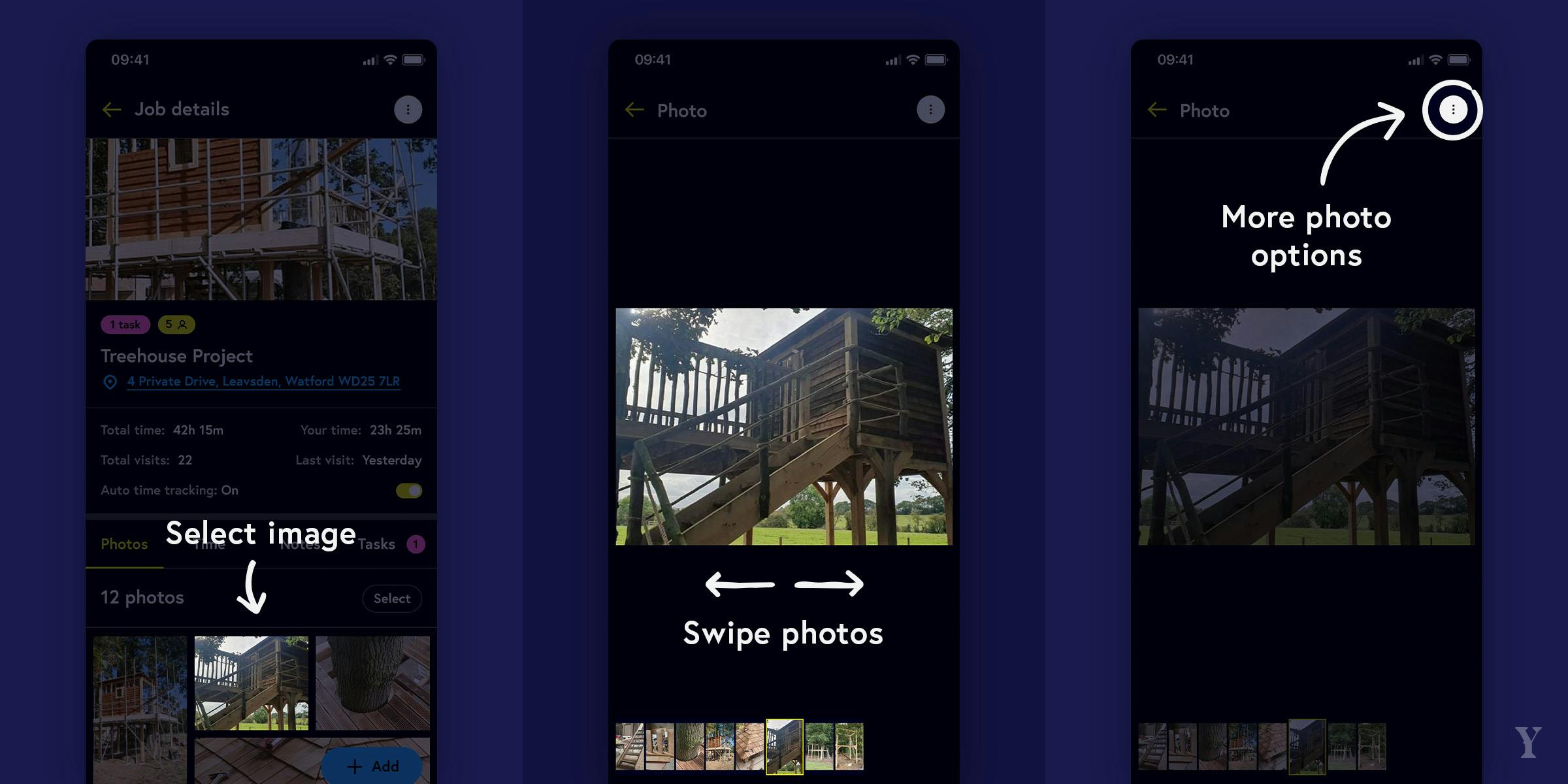 Instructions from selecting an image.