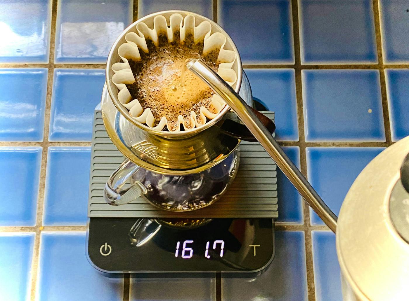 Kalita Wave brew method scale and ratio