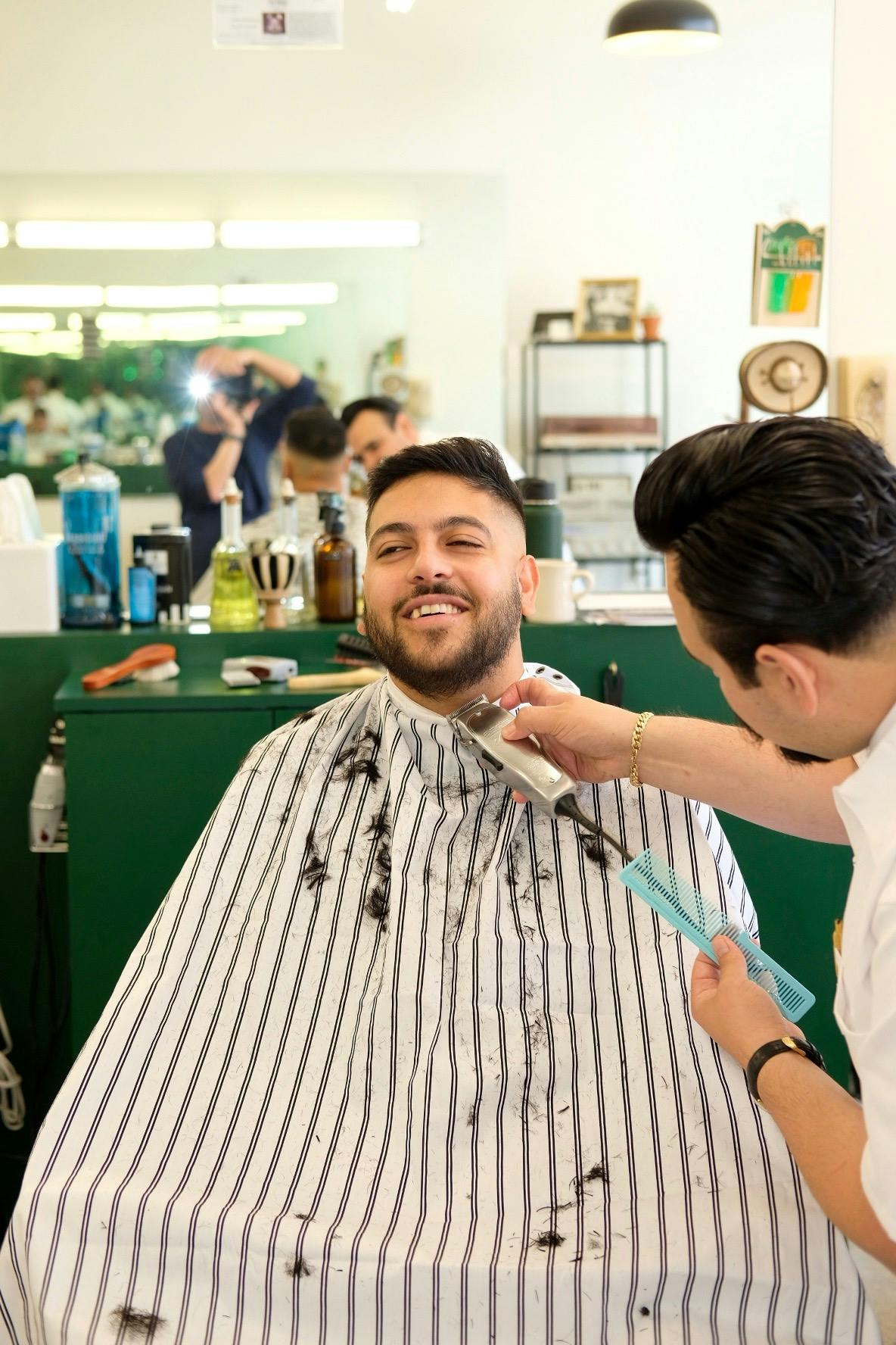 Sumi at Elysian Barbershop in Hollywood