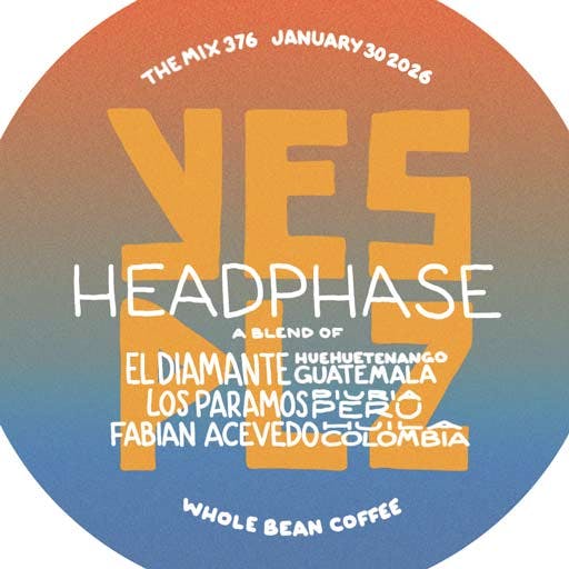 label for current release of freshly roasted coffee beans