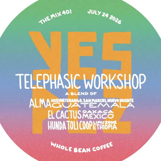 label for current release of freshly roasted coffee beans