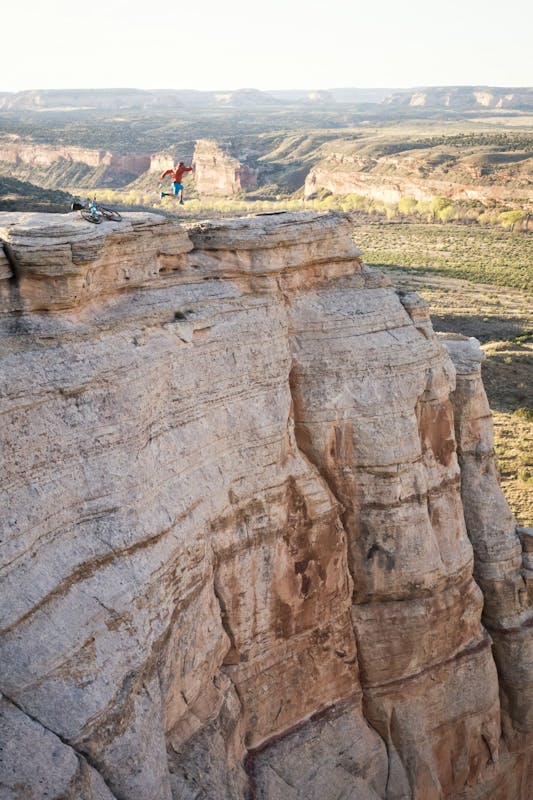 Jim Harris on top of a beautiful rock feature