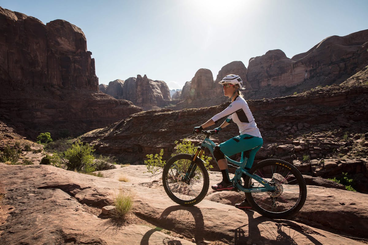 Liz Cunningham taking in the views in Moab
