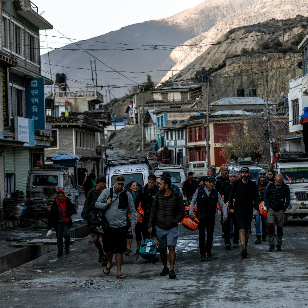 International Gathering Nepal - Walking in town