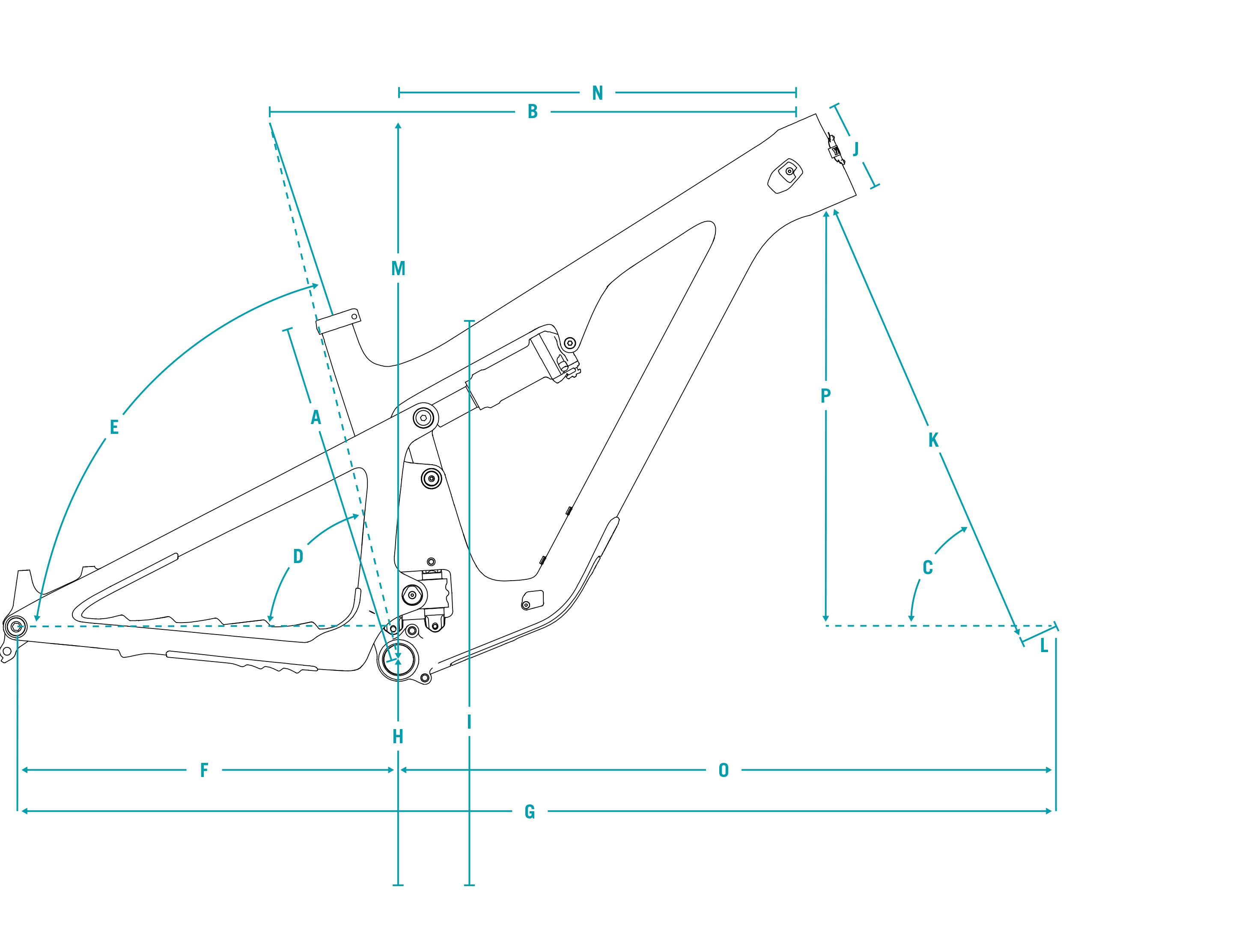 Yeti SB160 Frame Geometry Table
