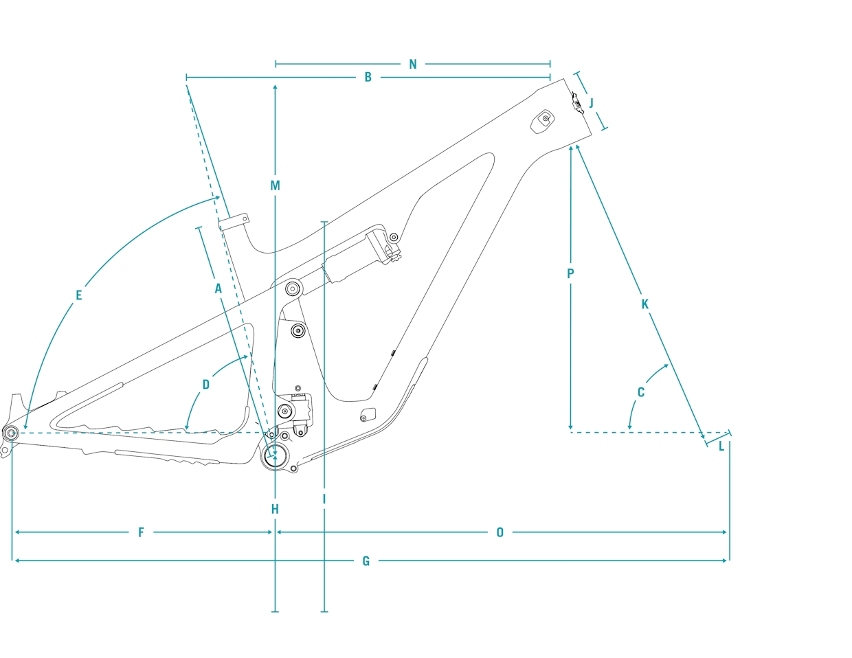 Yeti SB160 Frame Geometry Table