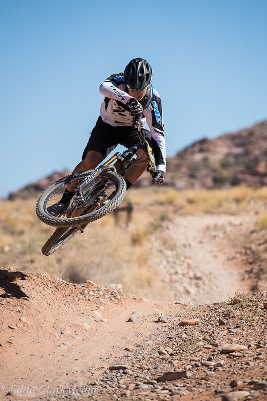 Mike West hitting a jump on the Whole Enchilada