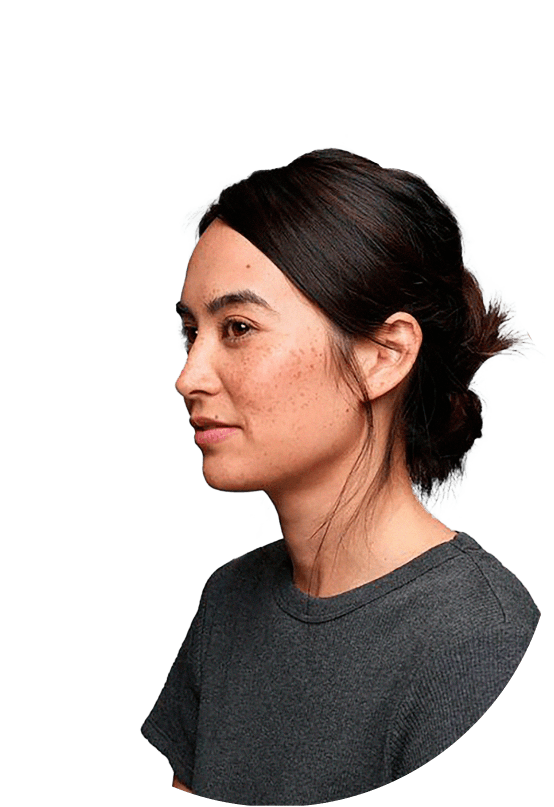 Woman looking to the left