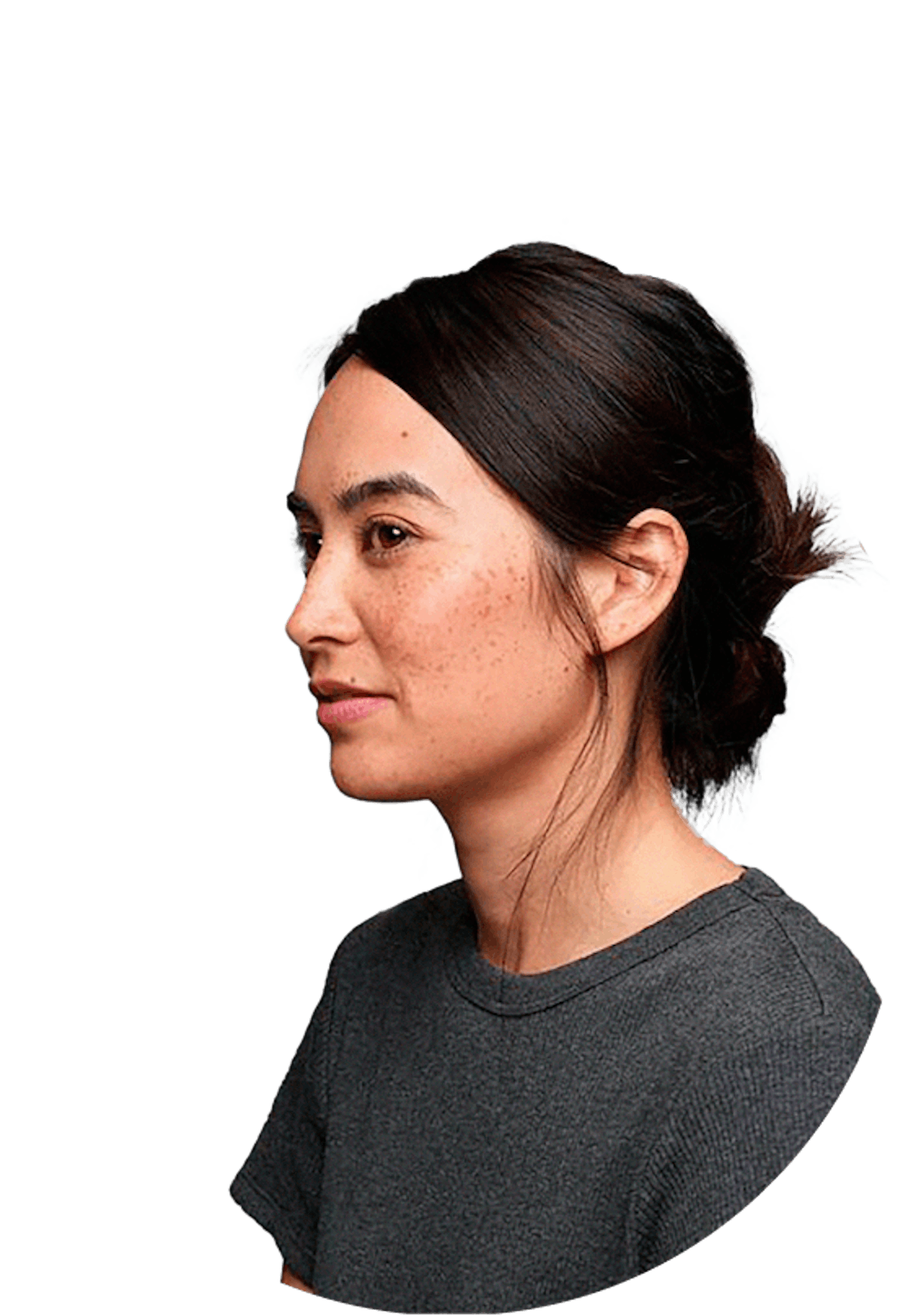 Woman looking to the left