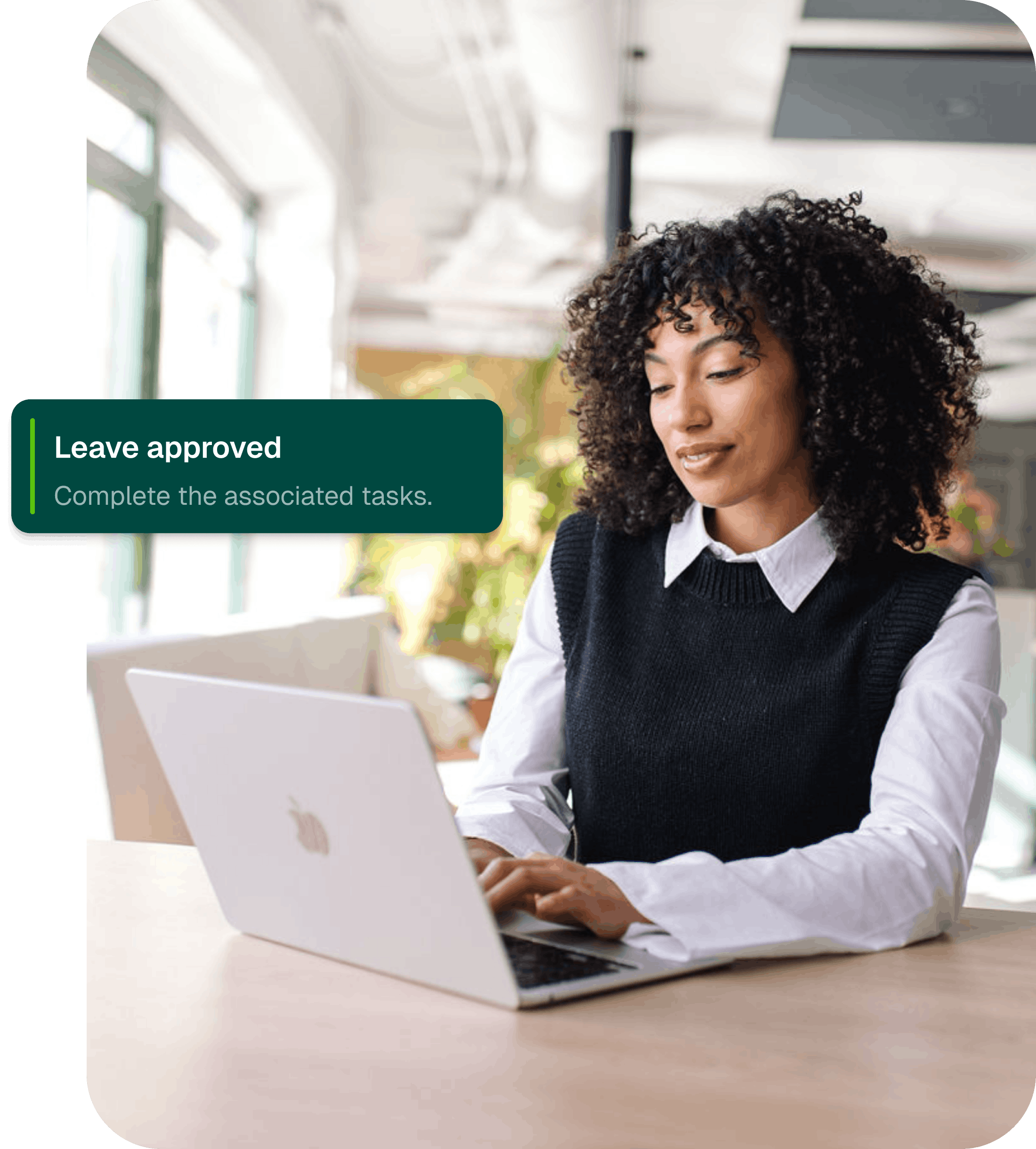 Manager approving a leave submit