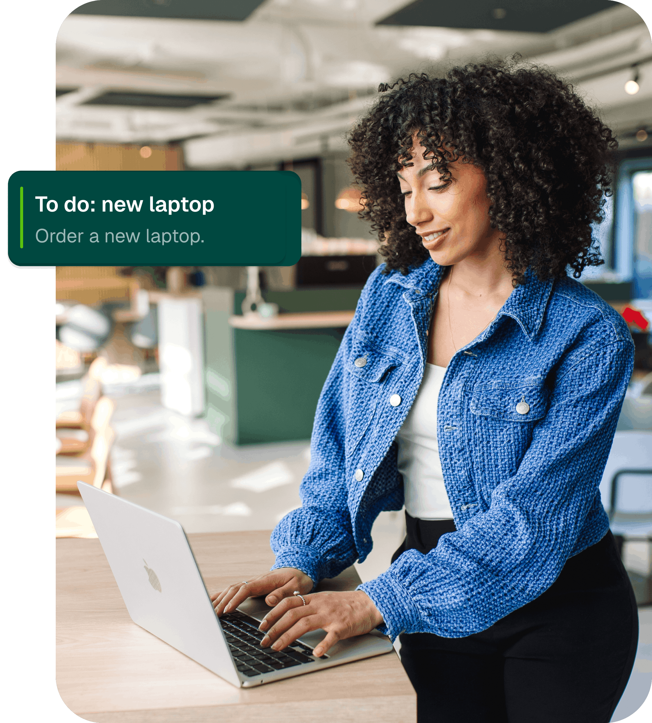 Manager finishing a couple of HR tasks