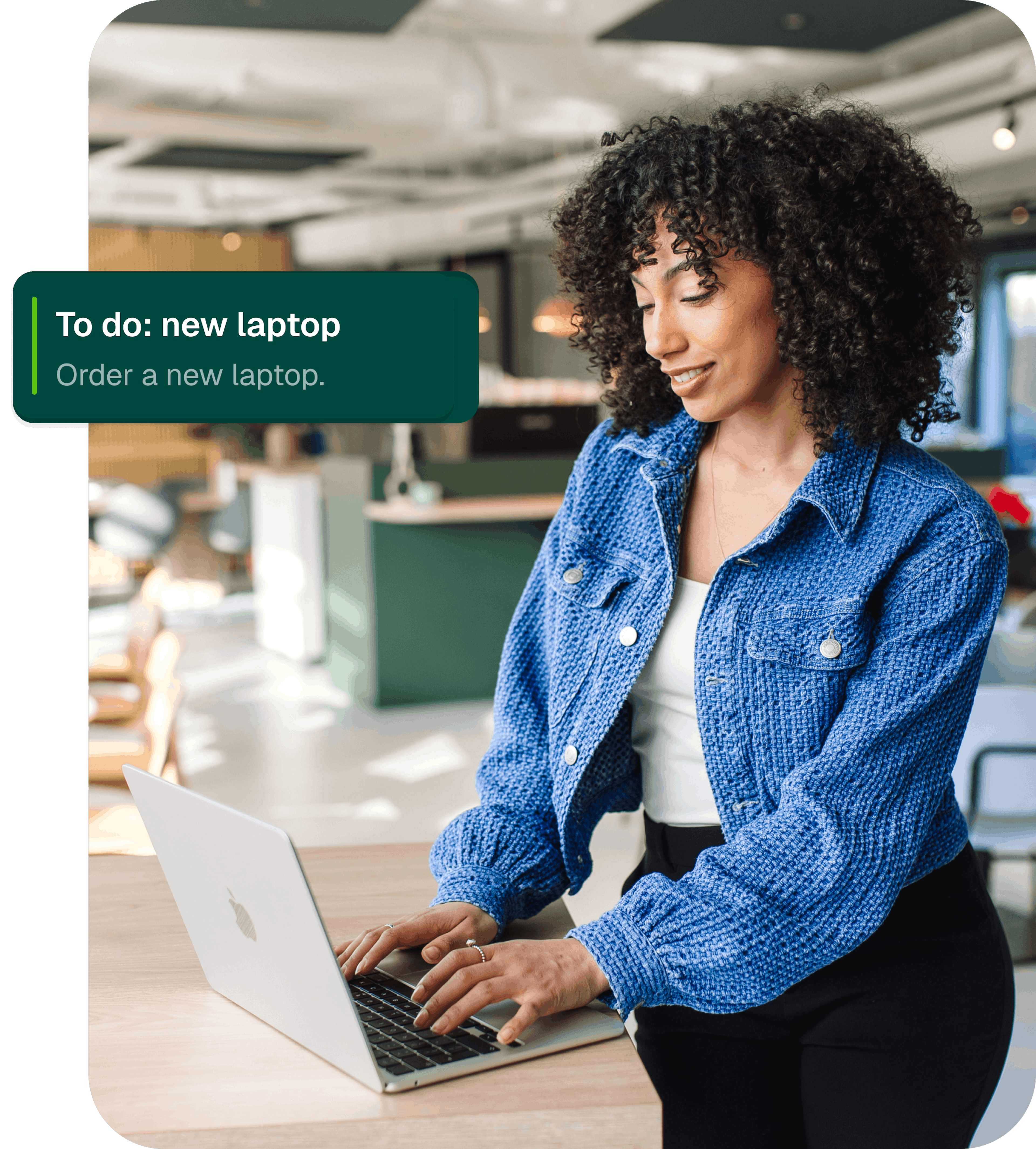 Manager finishing a couple of HR tasks