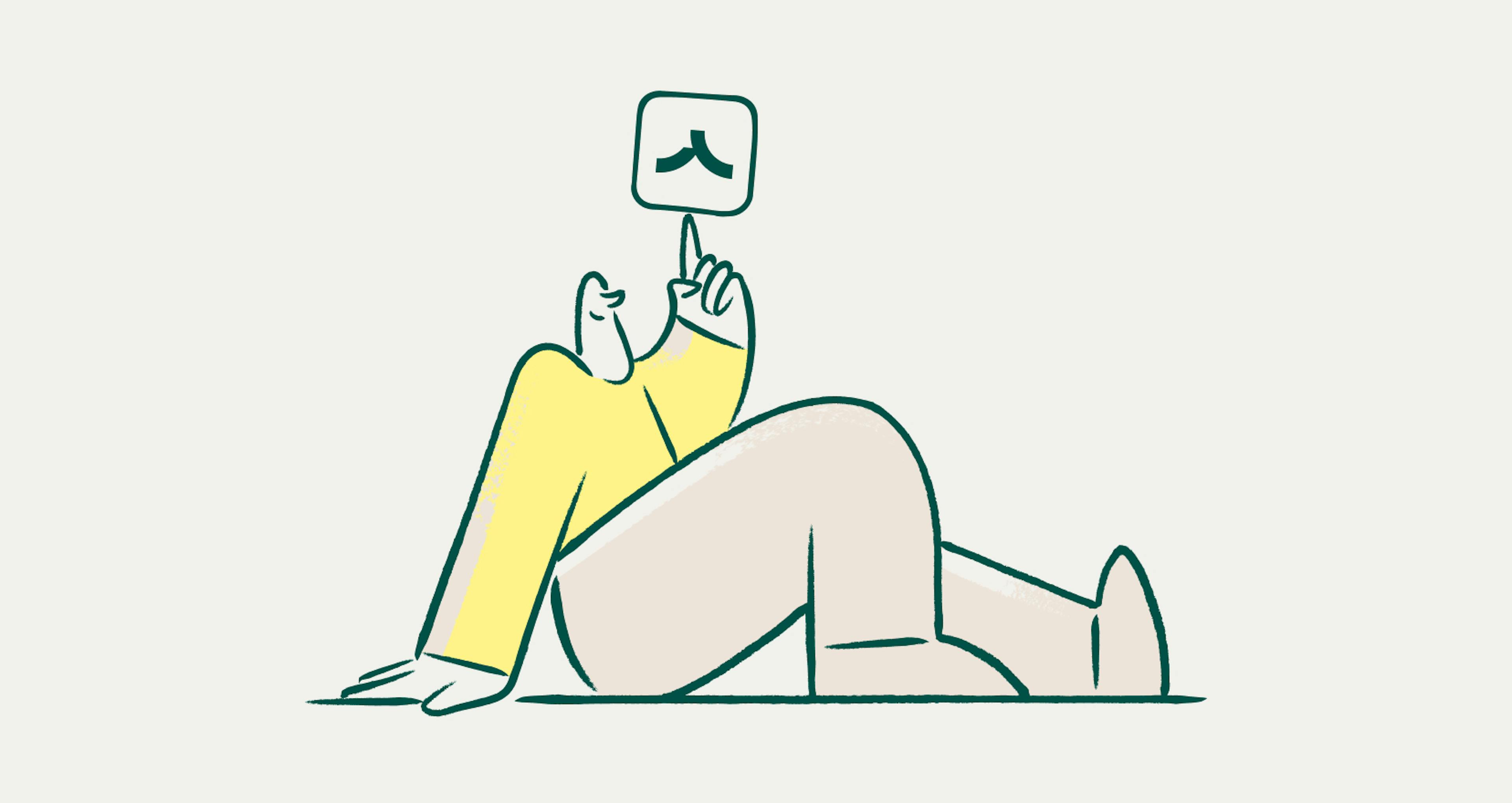 Lay down illustration