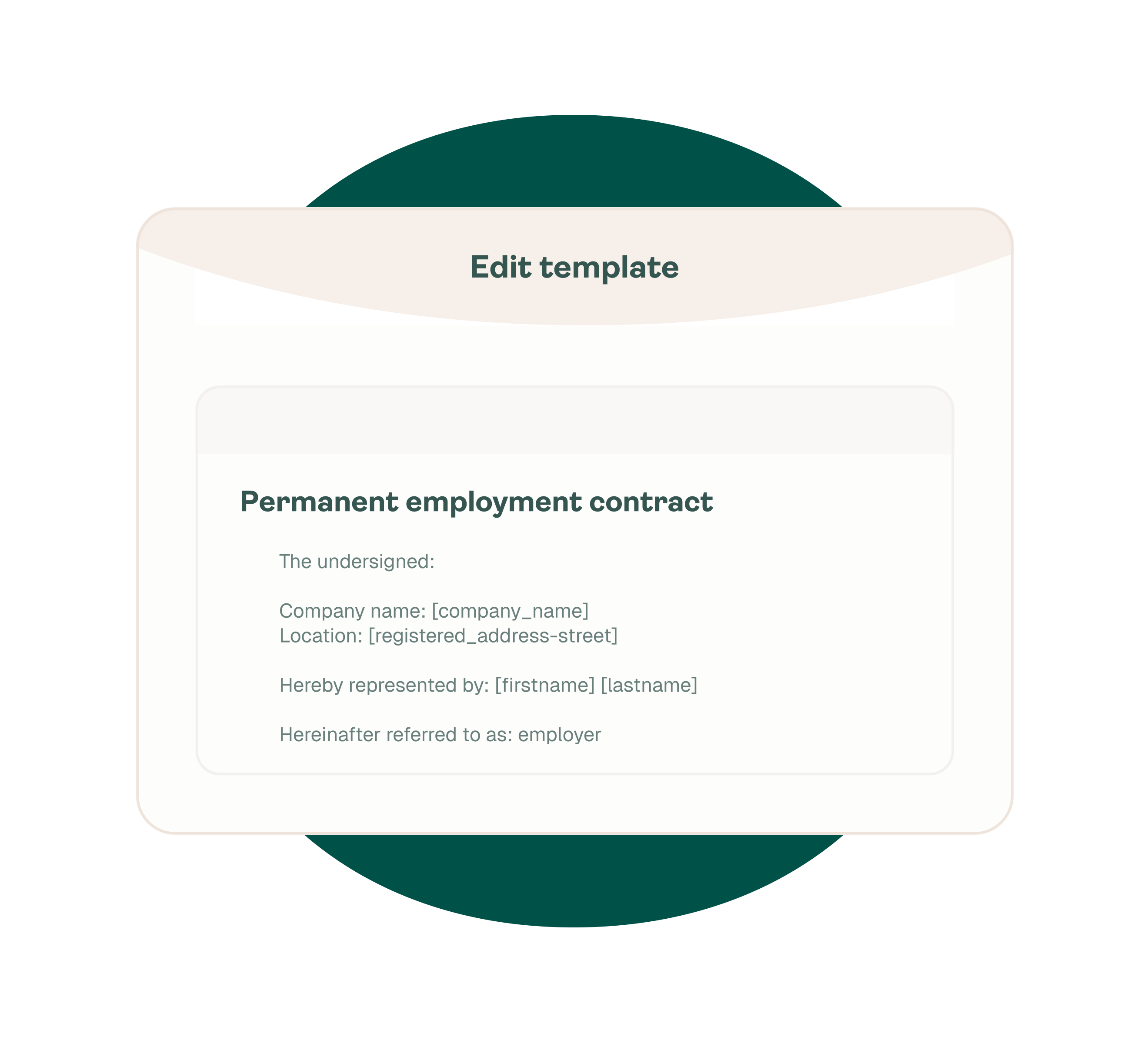 Document template editor