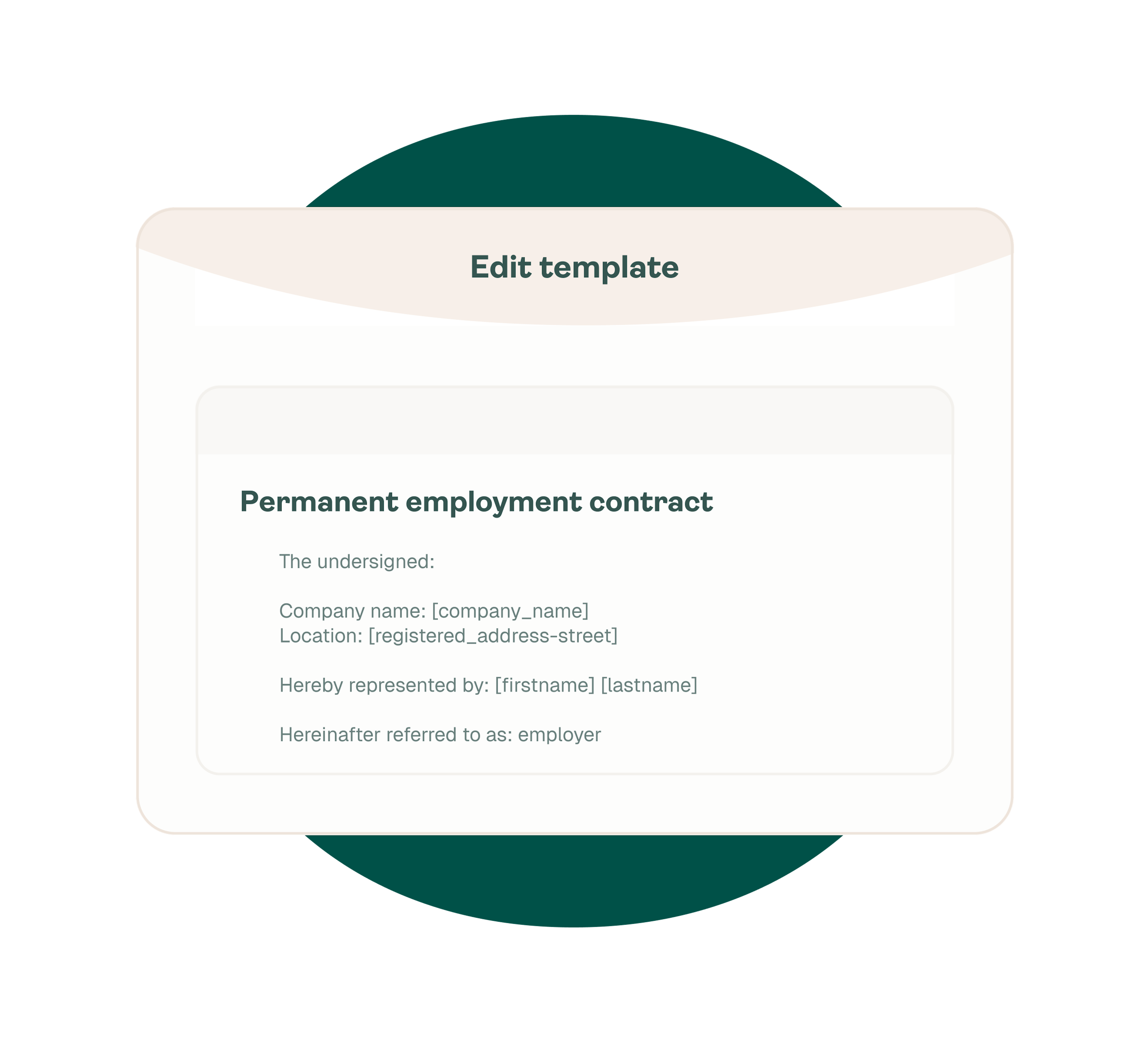 Document template editor