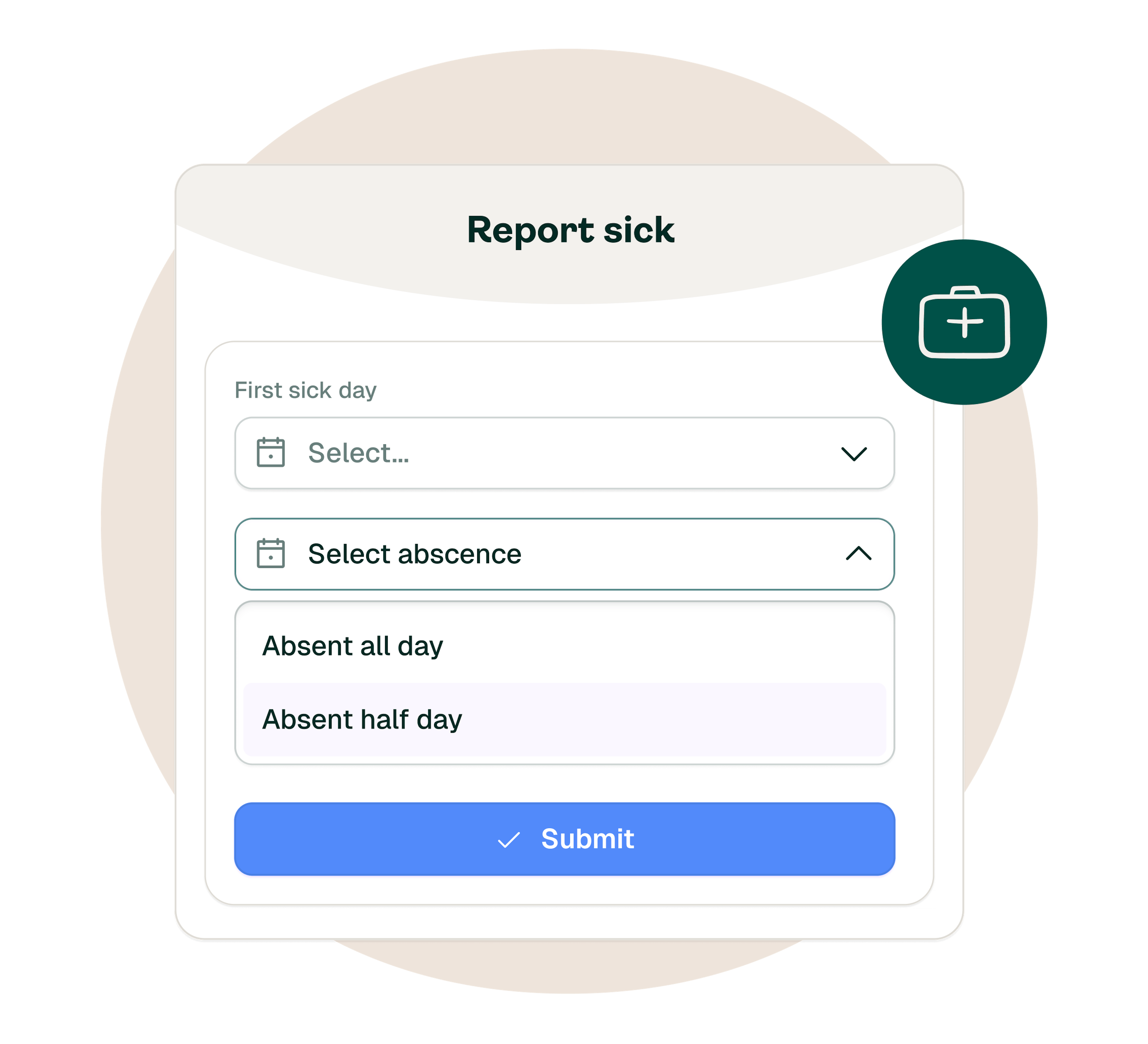 Reporting sick and leave