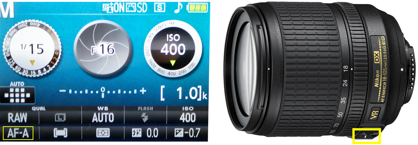 focus lens settings