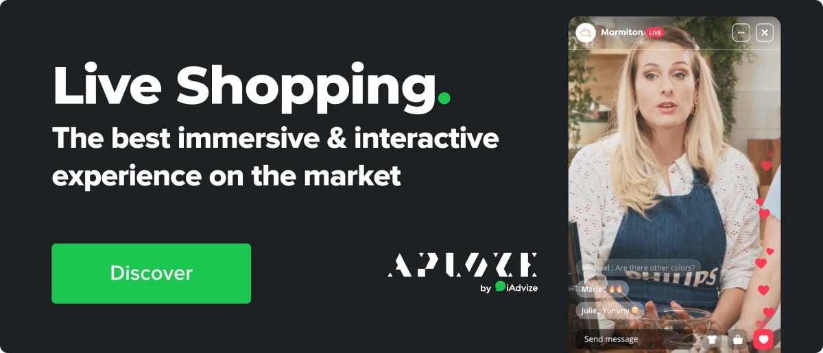 Aploze by iAdvize live shopping platform