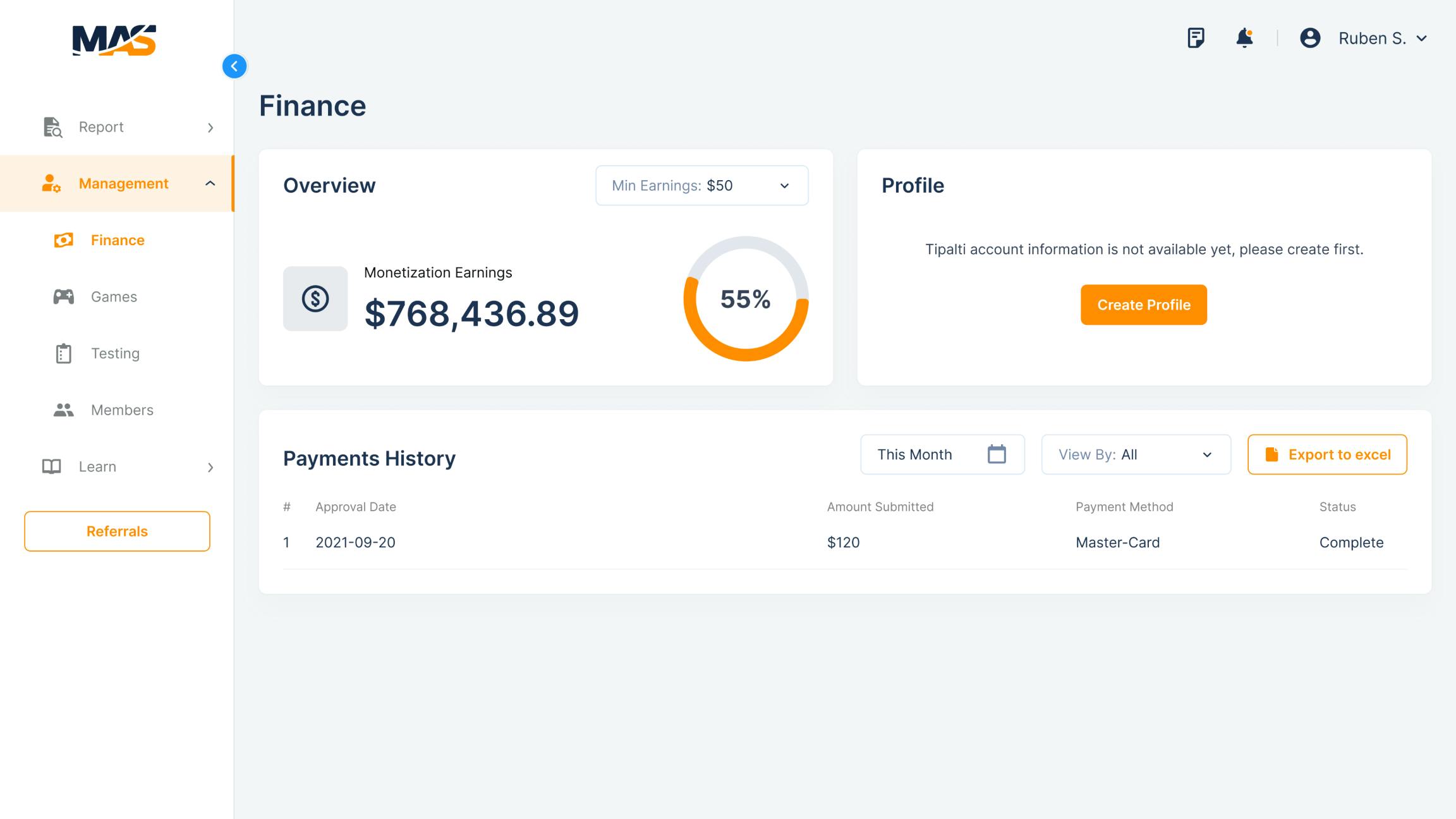 mas-dashboard