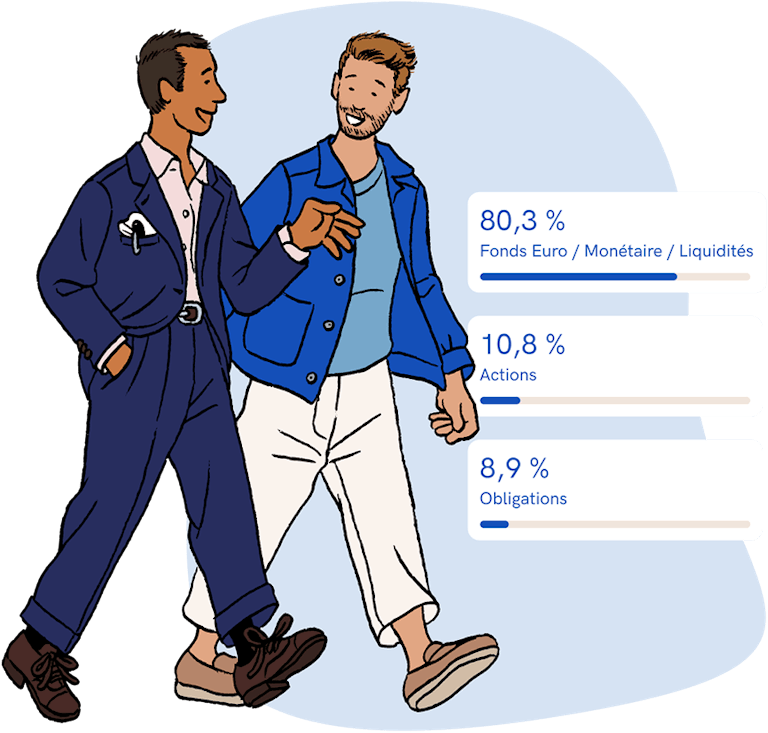 Illustration personnes marchant ensemble