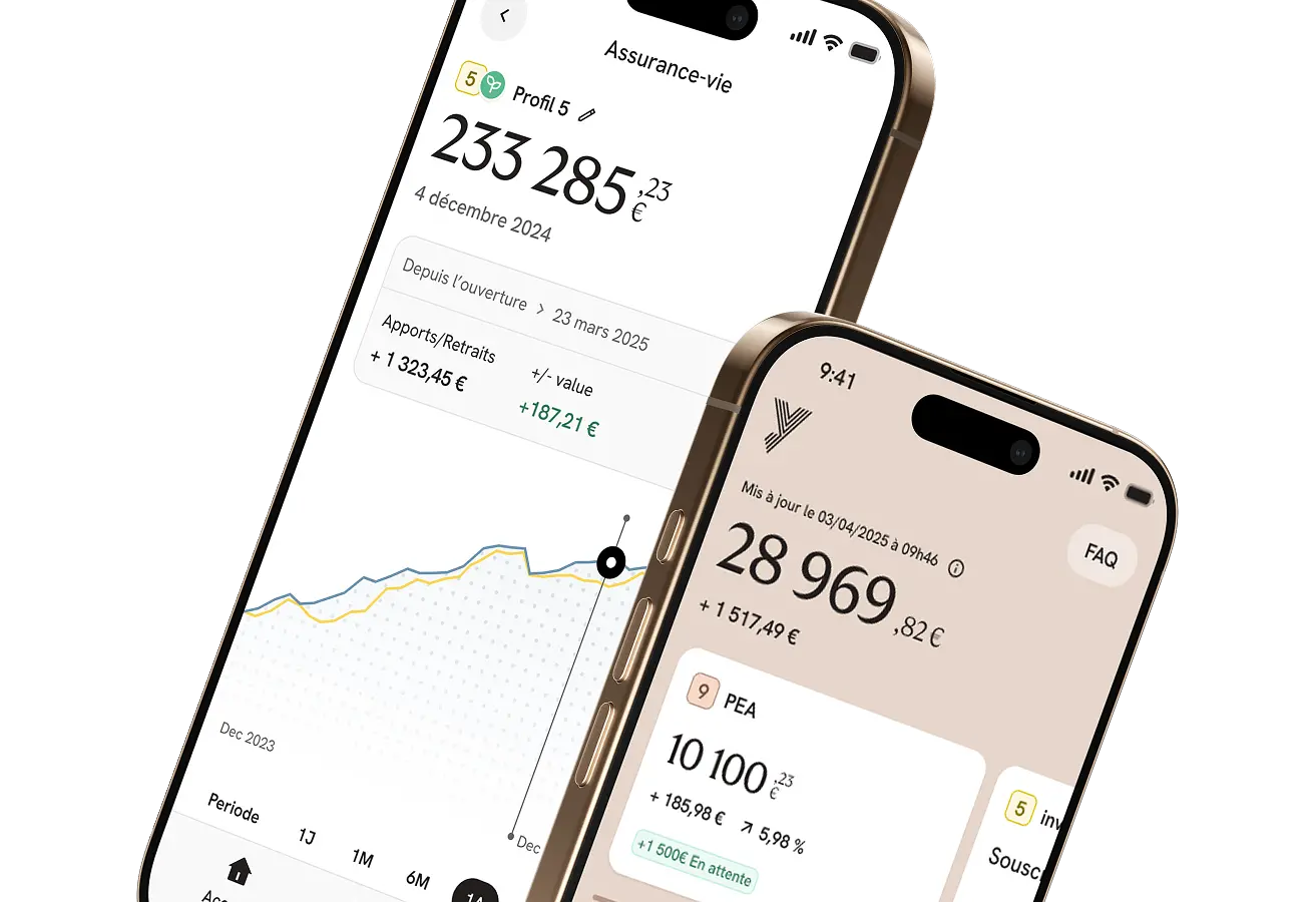 application yomoni sur des smartphones