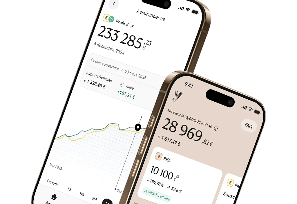 application yomoni sur des smartphones