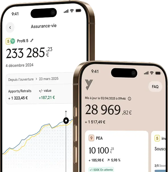 application yomoni sur des smartphones