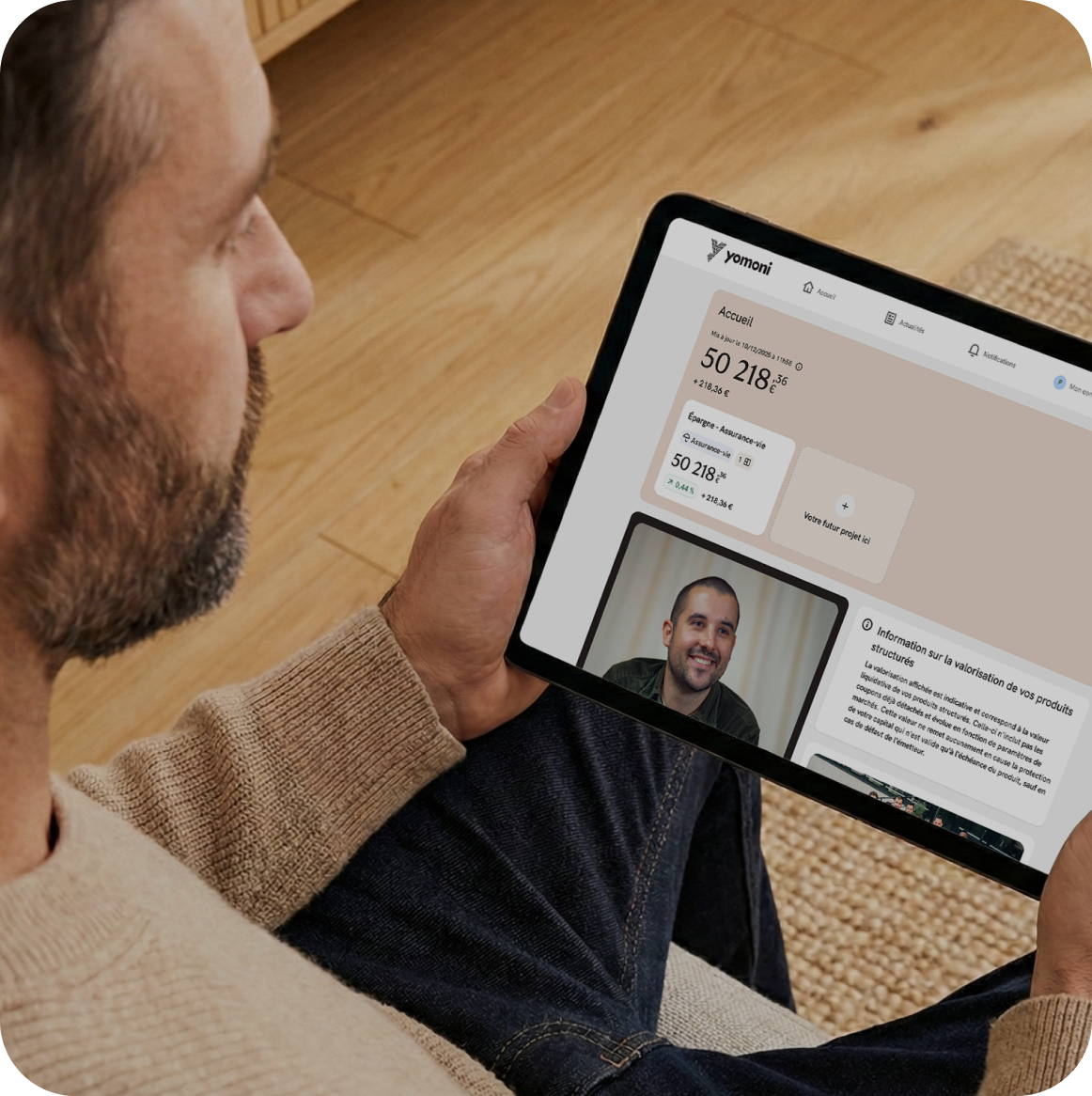 Espace Client Yomoni