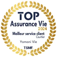 Label TOP Assurance-vie 2024 du meilleur service client courtier.
