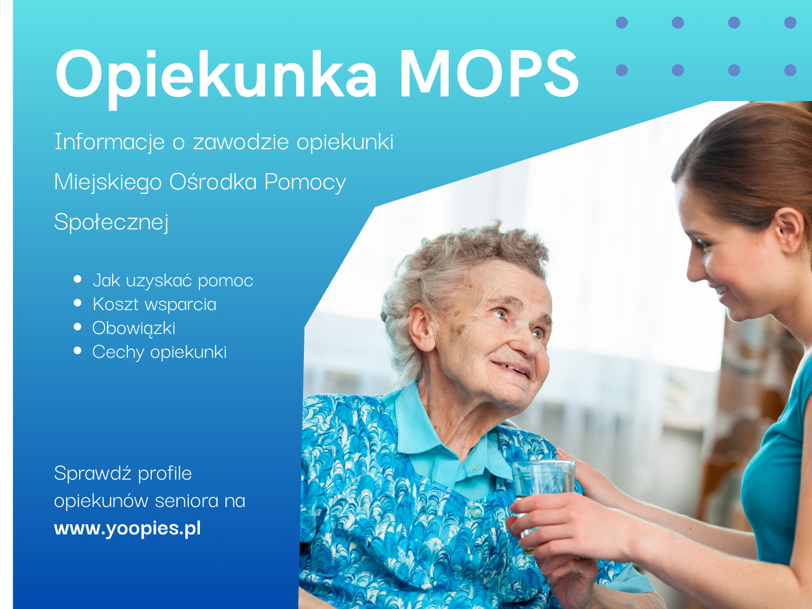 Opiekunka z MOPS Informacje jak uzyskać, koszt i wniosek