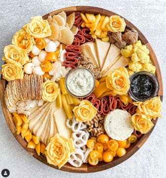 ray of sunshine cheese platter from CLT cheese chick