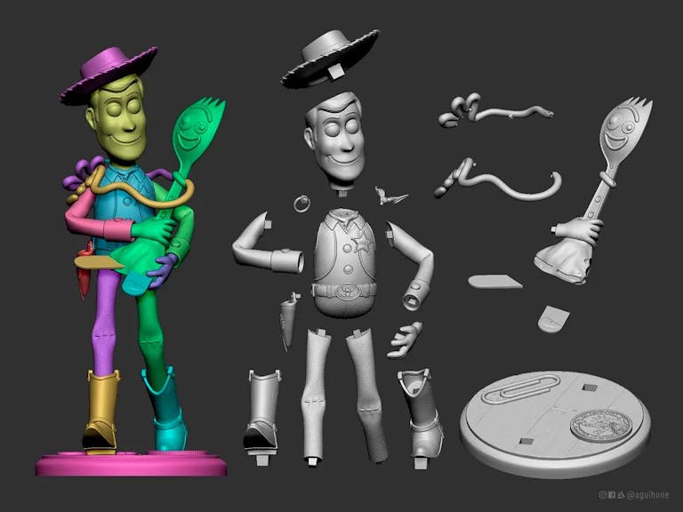 Toy Story - Woody & Forky 3D