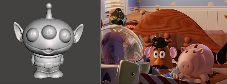Les débuts de l'aniamtion 3D avec Toy Story - Crédit : Disney