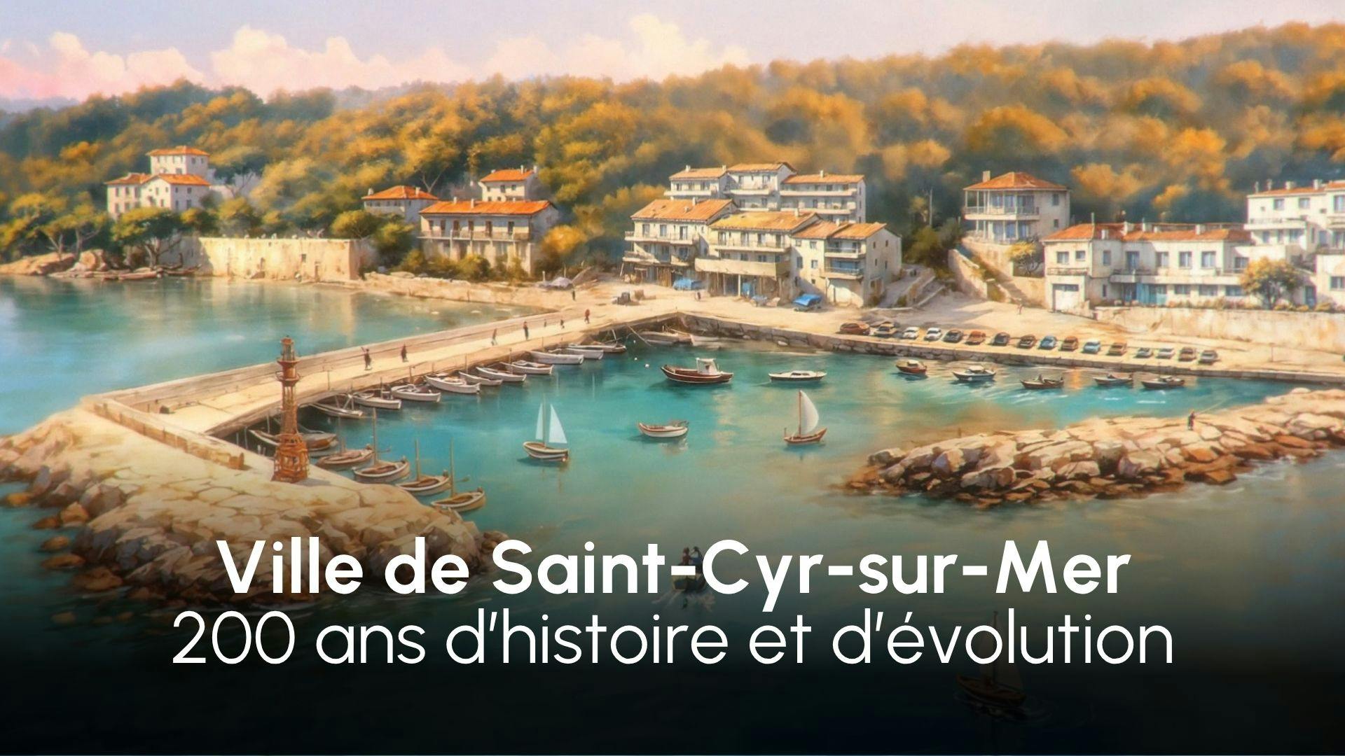 Capture d'écran de la vidéo des 200 ans de la ville de Saint-Cyr-sur-Mer par l'agence YOTTA