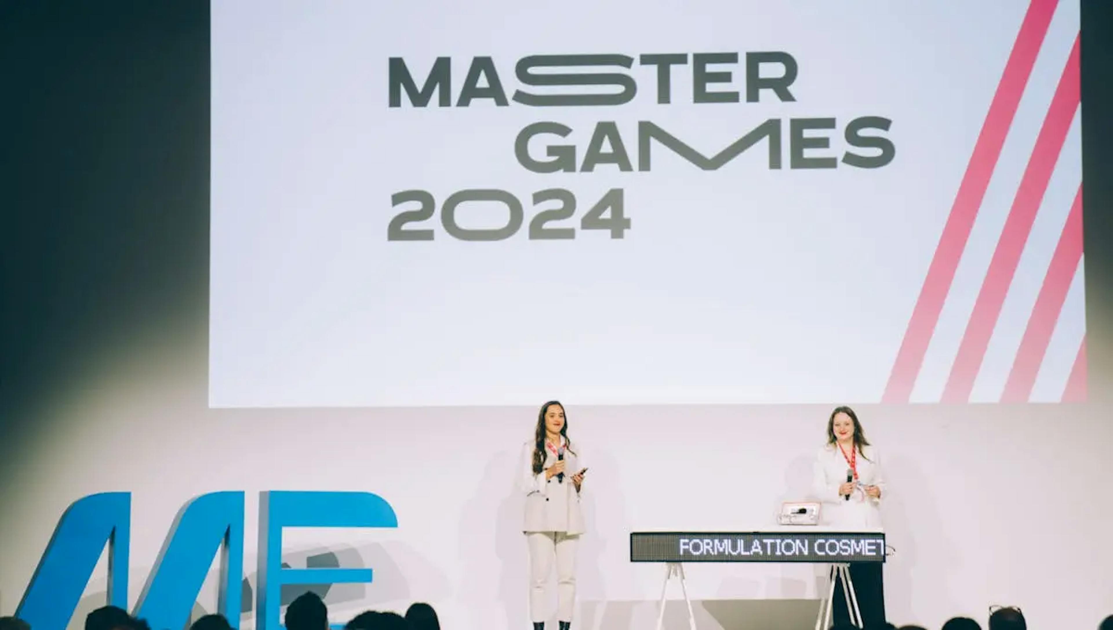 Photo d'une présentation lors des Master Games 2024
